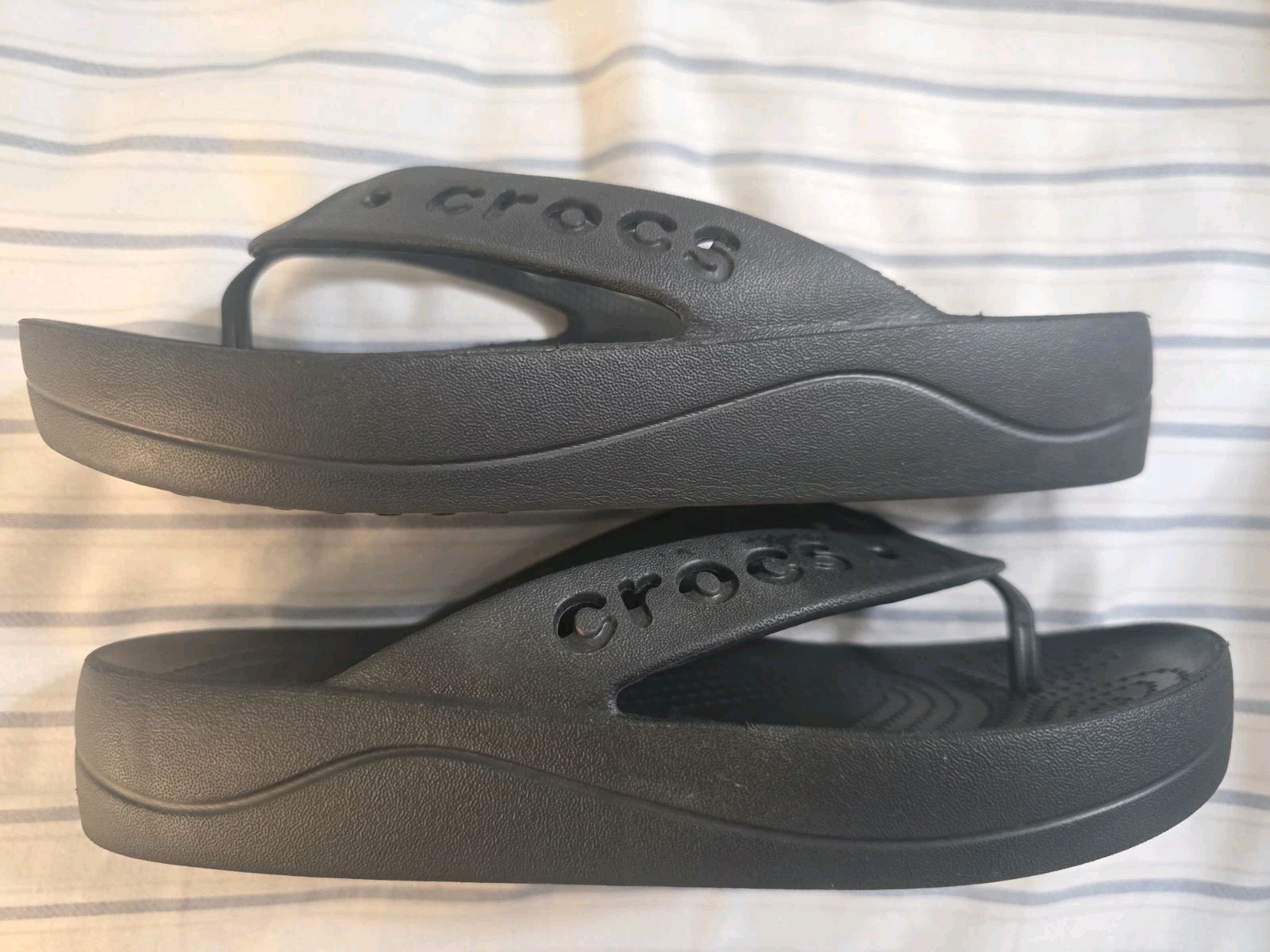 Crocs Baya II Flip Black Flip Flop Slippers W7