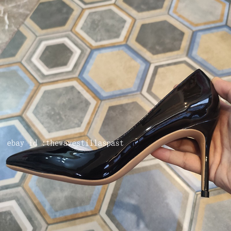 Solid Color Women Sexy Pointed Toe Pumps Ultra High Thin Stiletto Heels Shoes