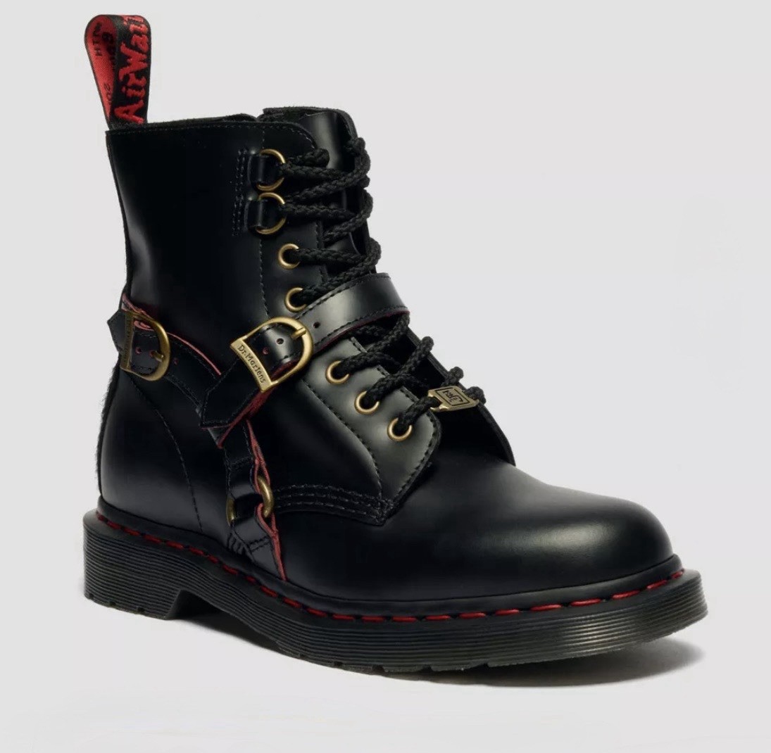 DR Martens 1460 YEAR OF THE HORSE Smooth & Hair On Leather Lace Up Boots