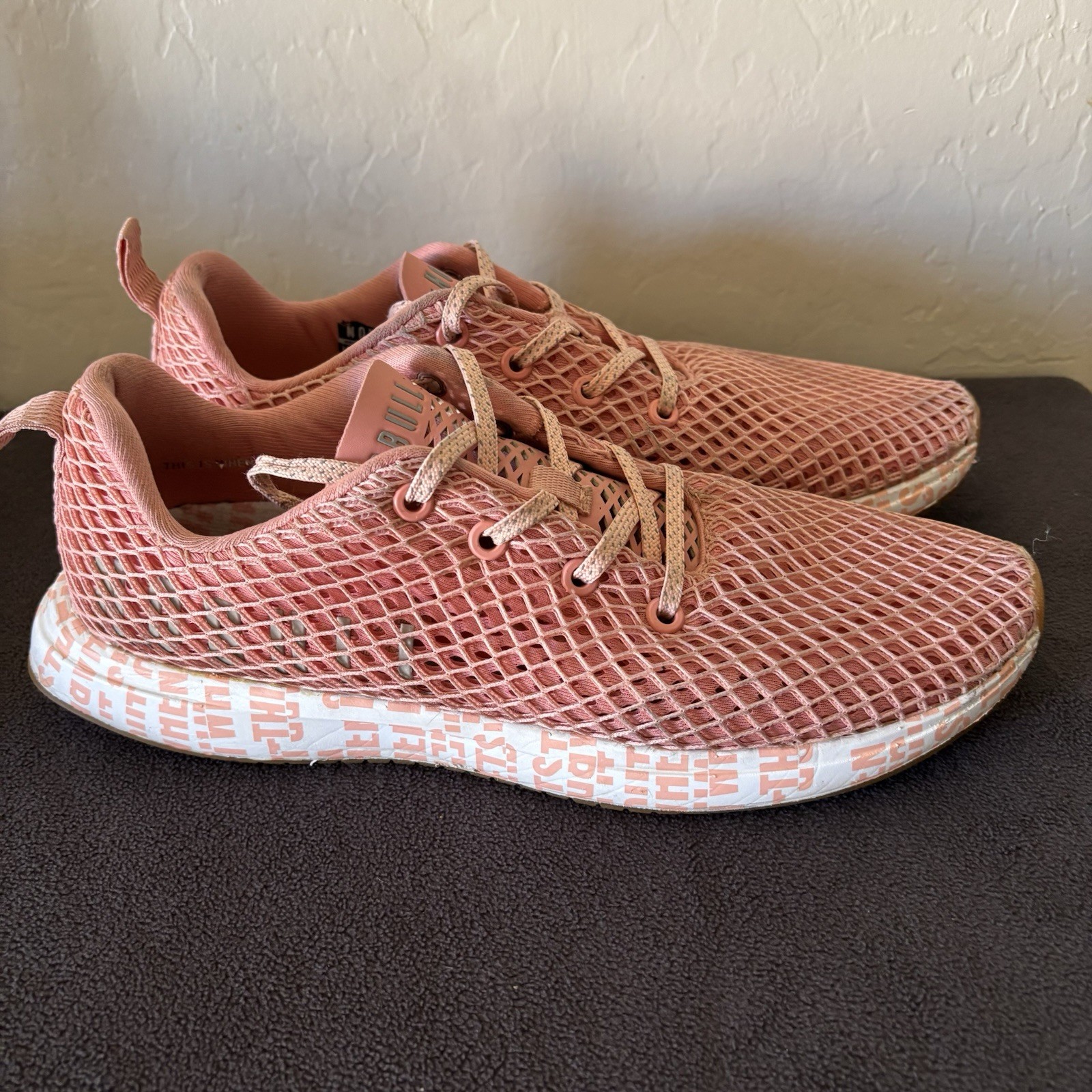 NoBull Brooke Wells Mesh Runner Pink sneakers Women’s 11–SEE PHOTOS