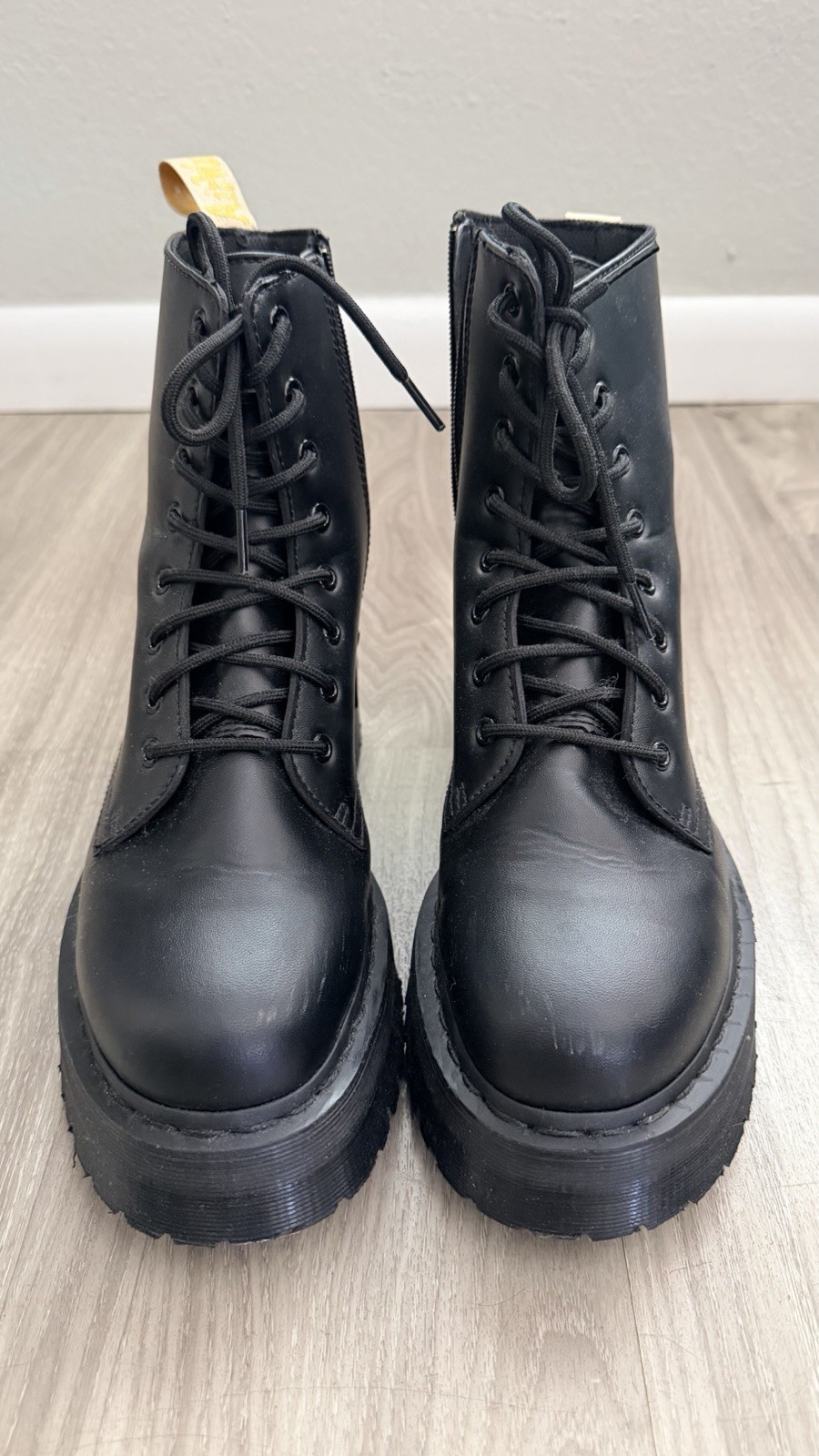 Dr Martens Vegan Jadon II Boot Mono Platforms Women’s Size US 11 In Black