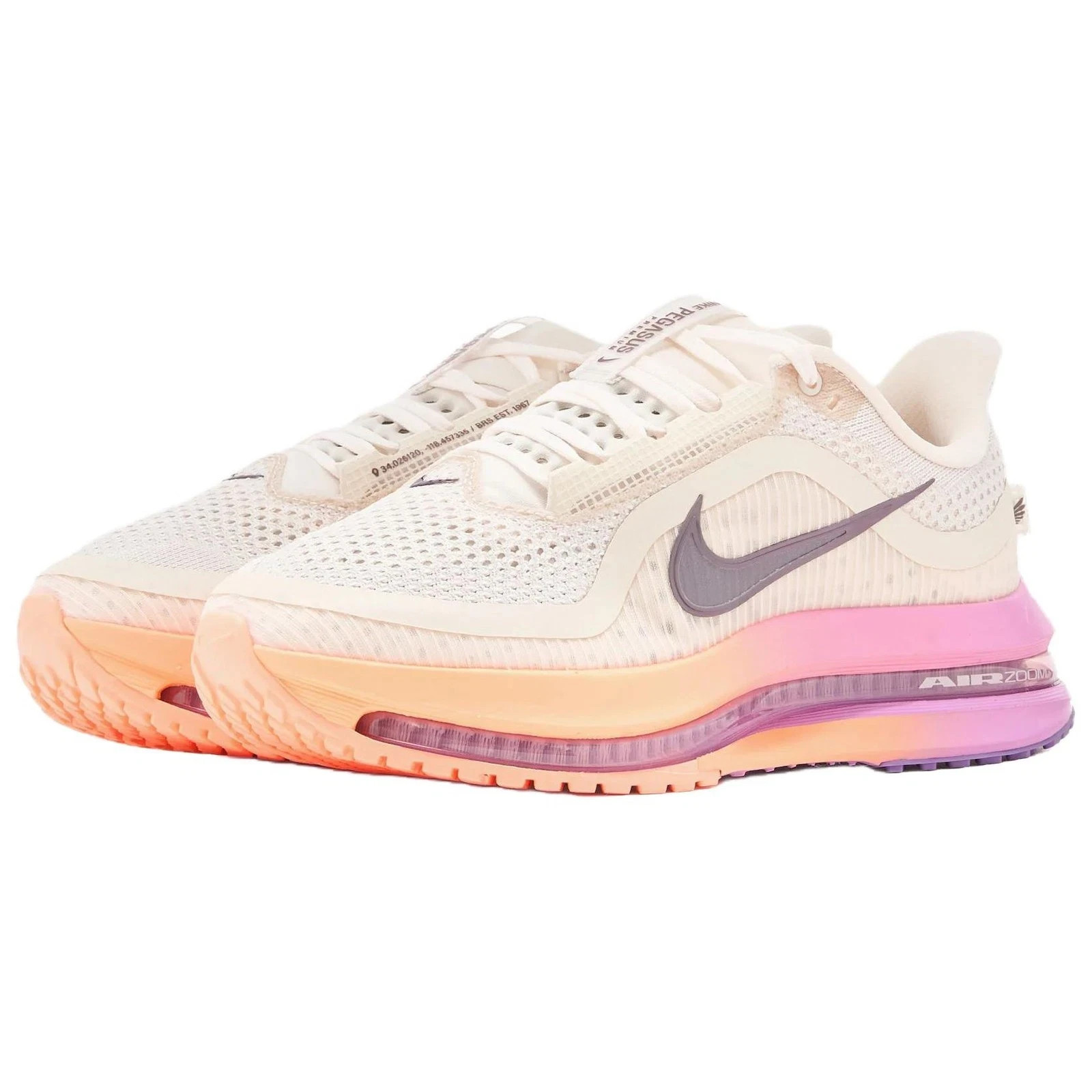 Nike Wm’s Pegasus Premium Chalk/Orange Pulse HQ2593-113 Size 10 Brand New