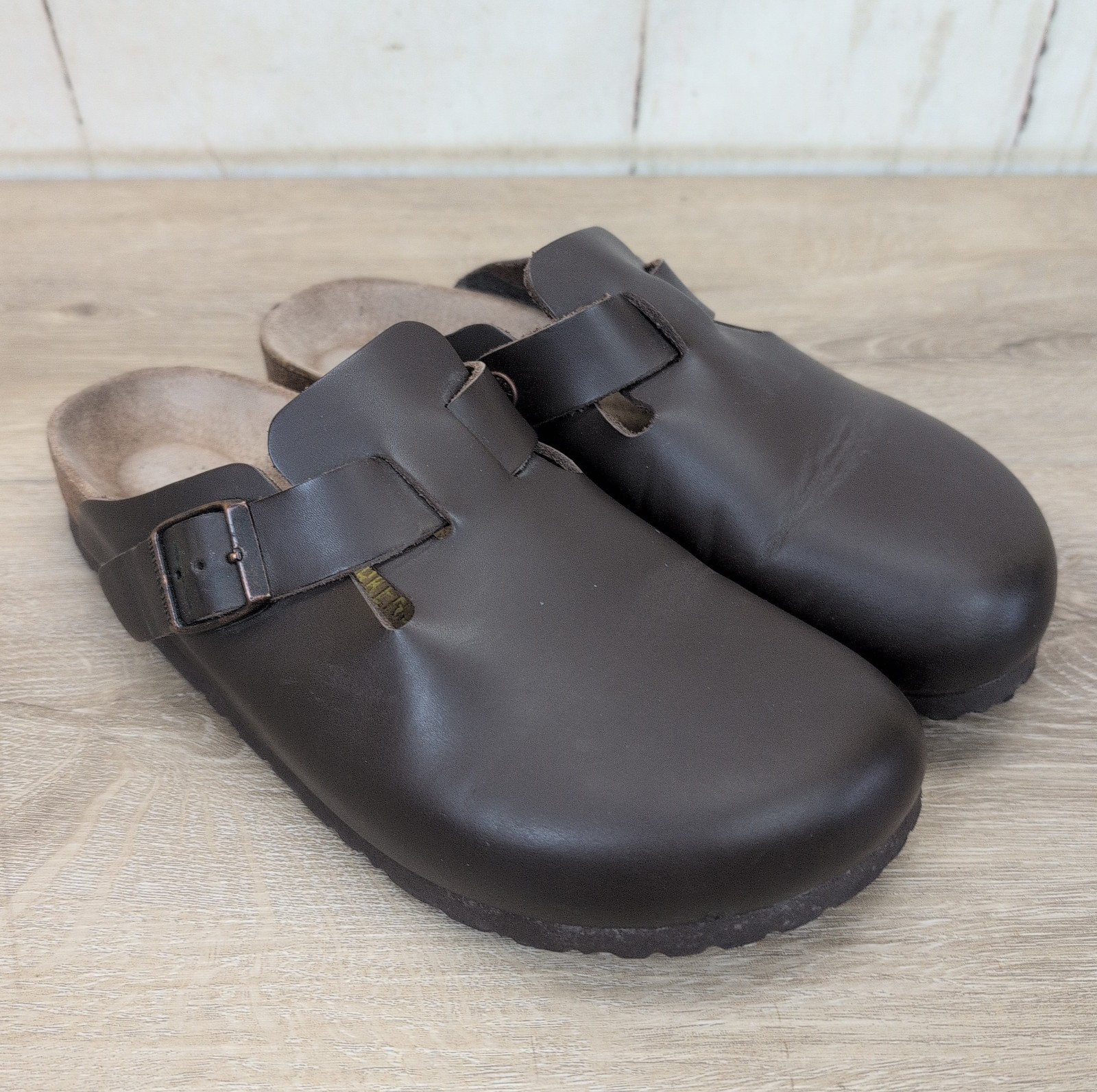Birkenstock Boston Habana Clog W8 M6 EU39 Brown Shoes Soft Footbed Unisex Slide