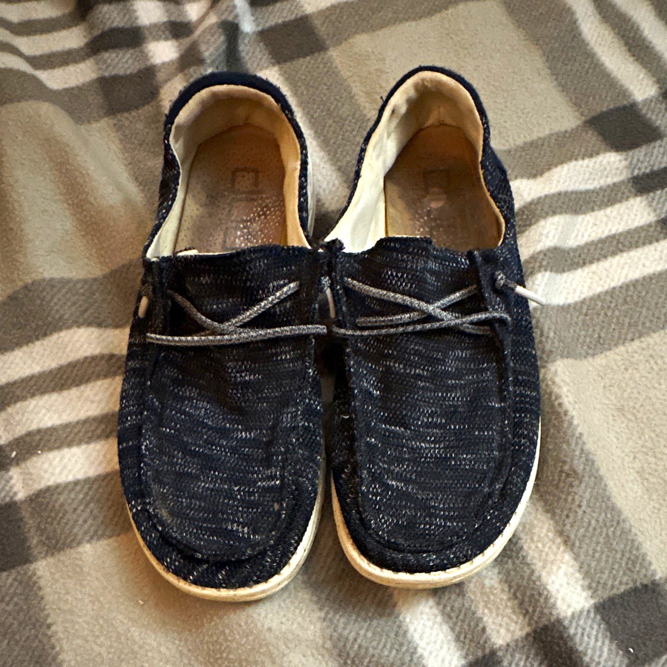 Hey Dude Wendy Sox Women’s Blue Slip-On Lightweight Comfort Shoes US 9 EU 40