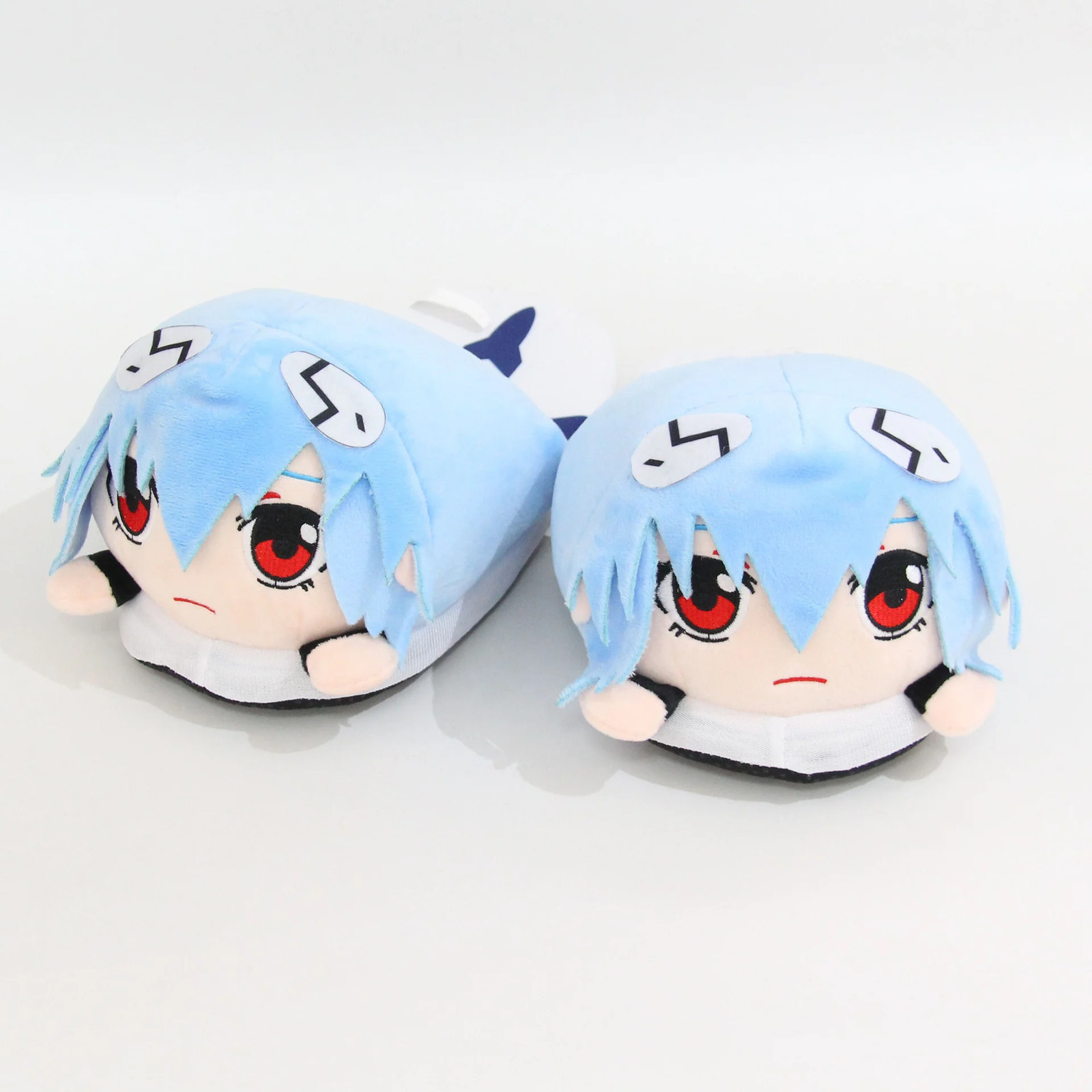 Evangelion Rei Ayanami Cartoon Couple Plush Home Slippers for Autumn Winter