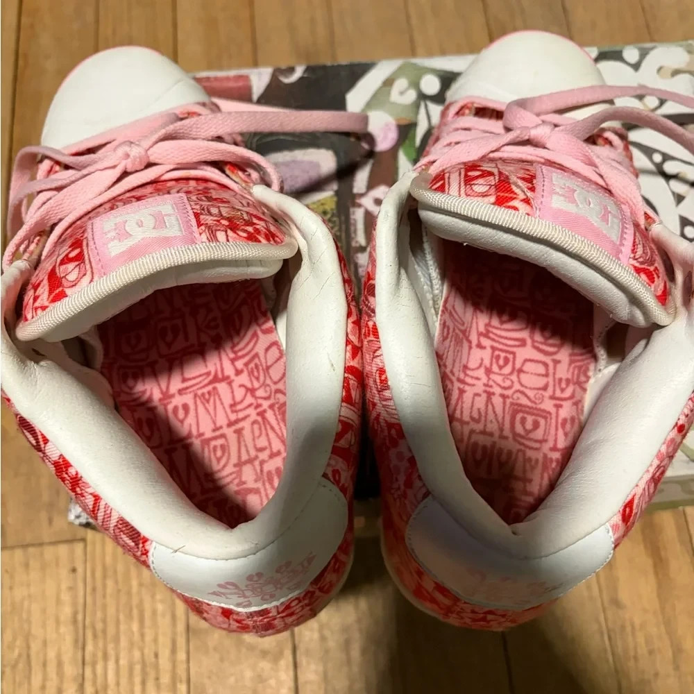 DC FROST Pink and White Sneakers. Limited Edition.
