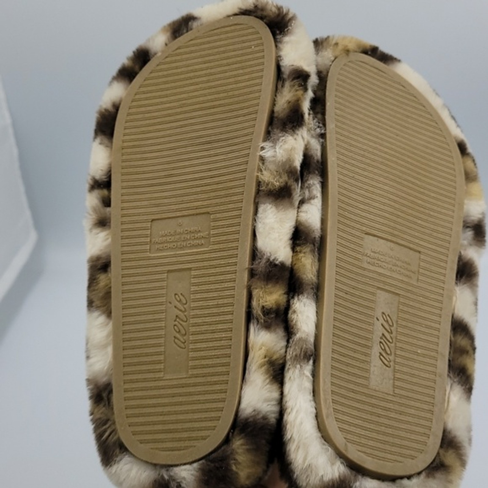 Aerie fussy soft cheetah print sleepers Sz 6 Brown