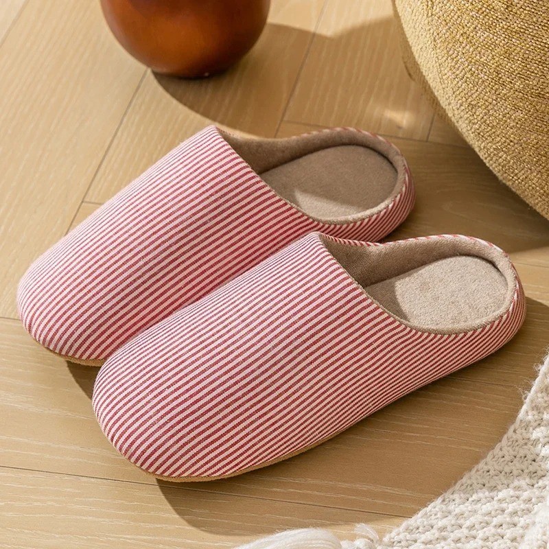 Unisex Soft Fur House Slippers Indoor Non Slip Flat Slide Bedroom Shoes Cozy