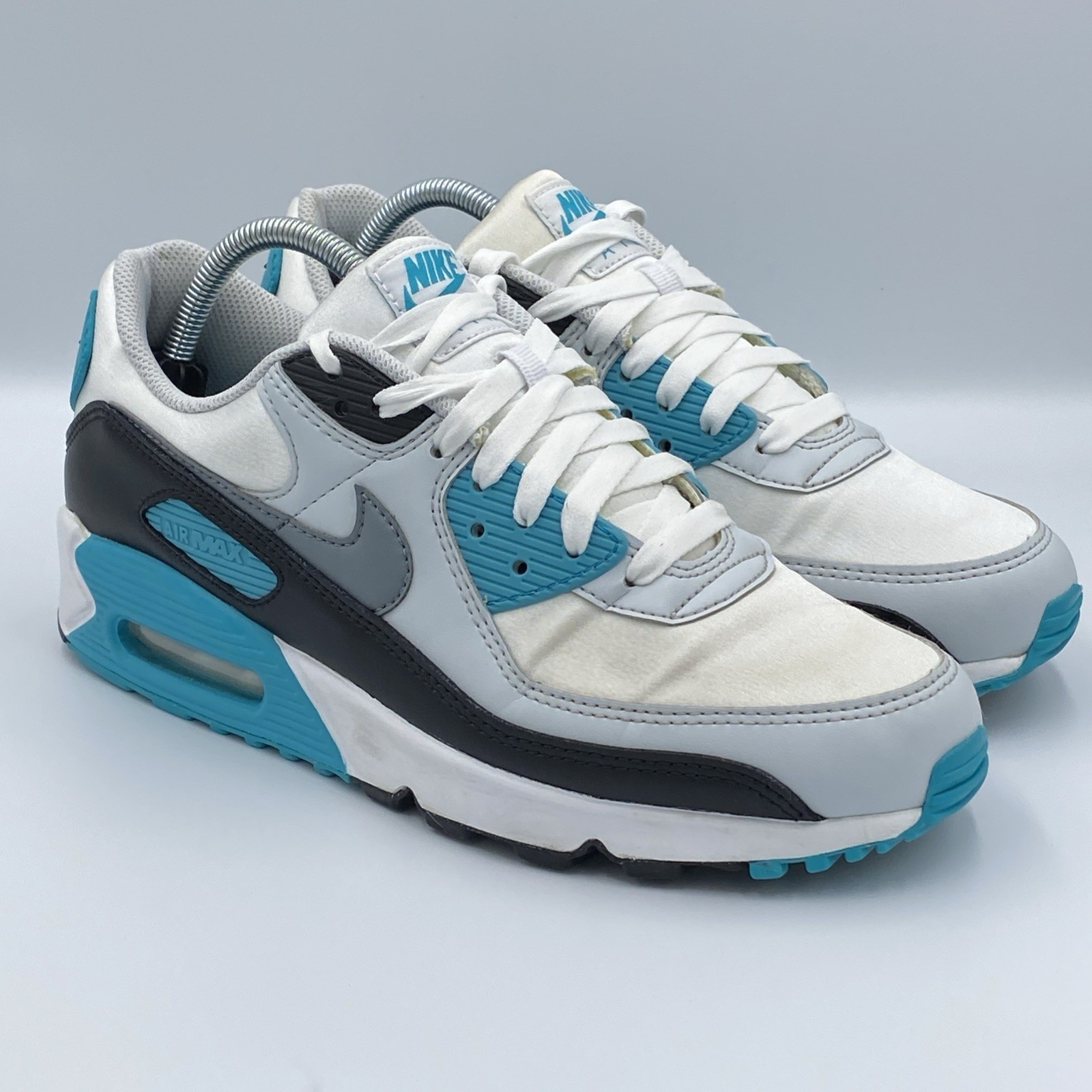 Nike Air Max 90 White Teal Nebula Black Cool Gray Men’s Size 11 Shoes FB8570-101