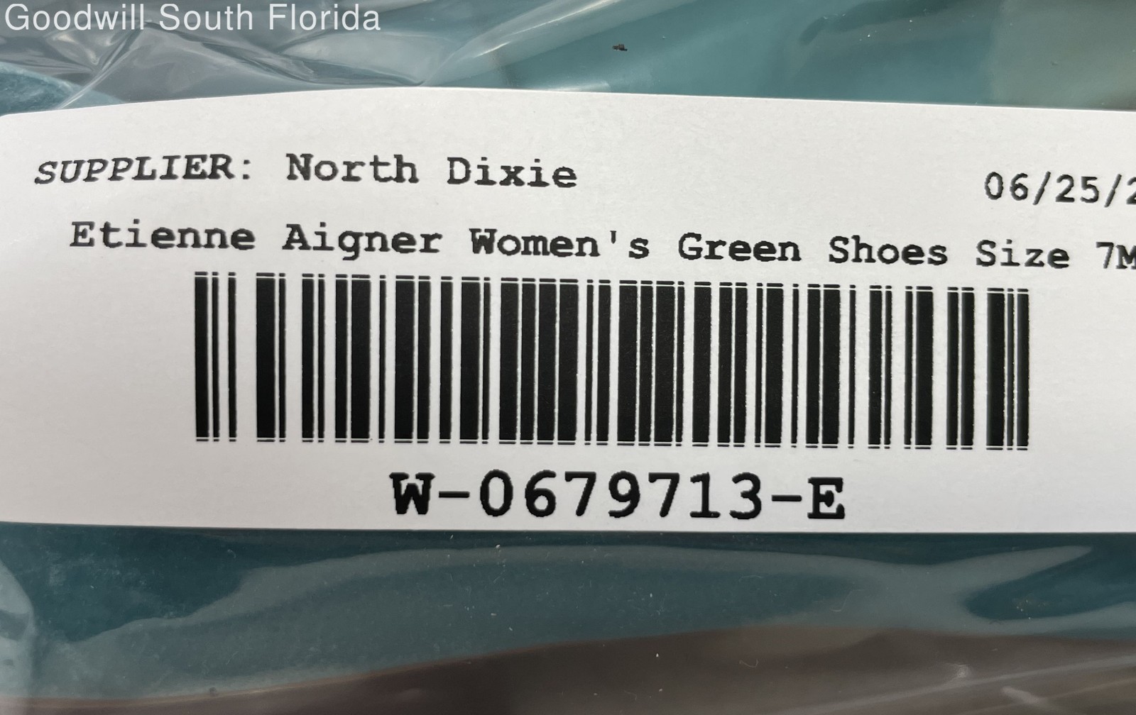 Etienne Aigner Womens Gardener Green Square Toe Slip-On Ballet Flats Size 7 M