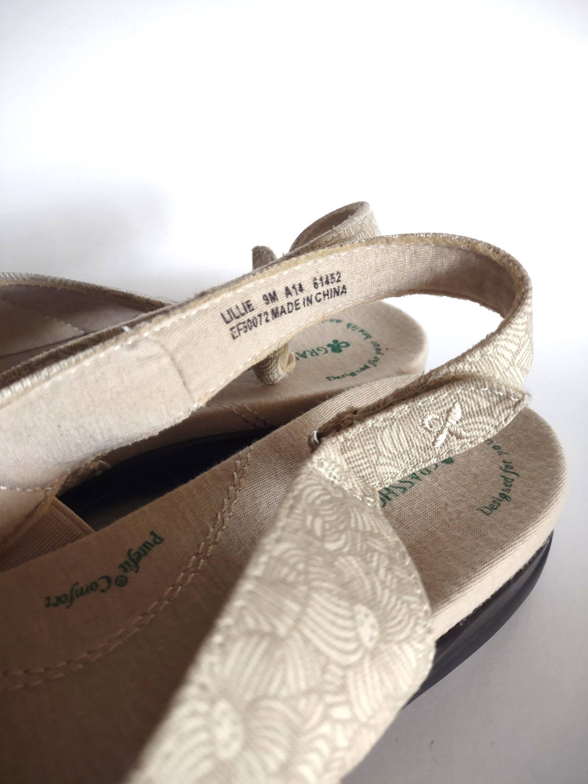 Grasshoppers Lillie Ankle Strap Comfort Purefit Sandals Size 9M NEW