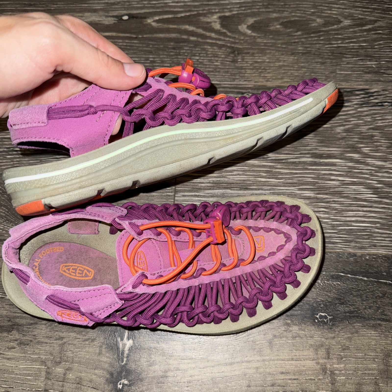 Keen Women’s Uneek 8MM Rock Sandals Magenta Pink / Orange Size 5.5