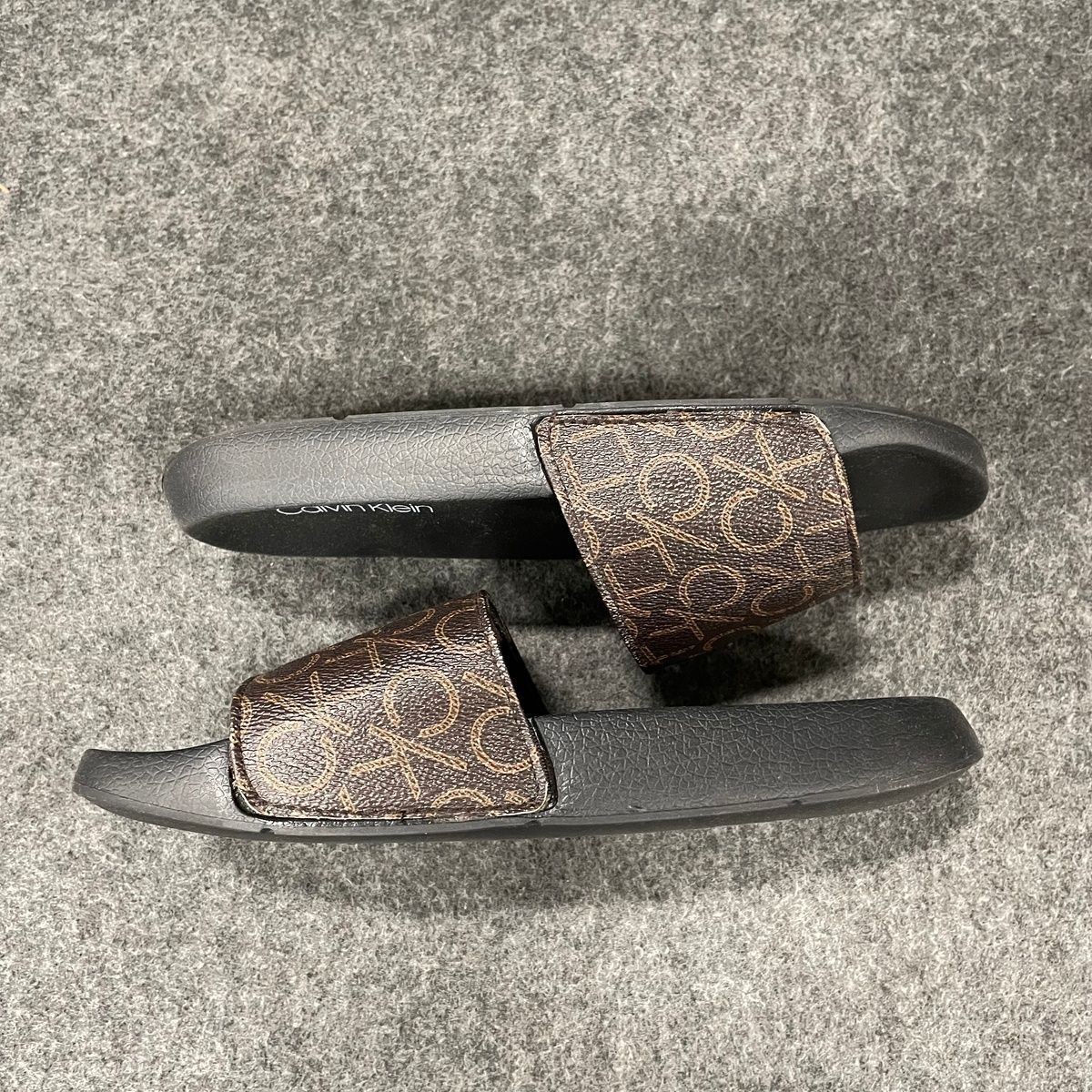 CALVIN KLEIN Athens Slide Sandal Women’s Size US 5 M Brown