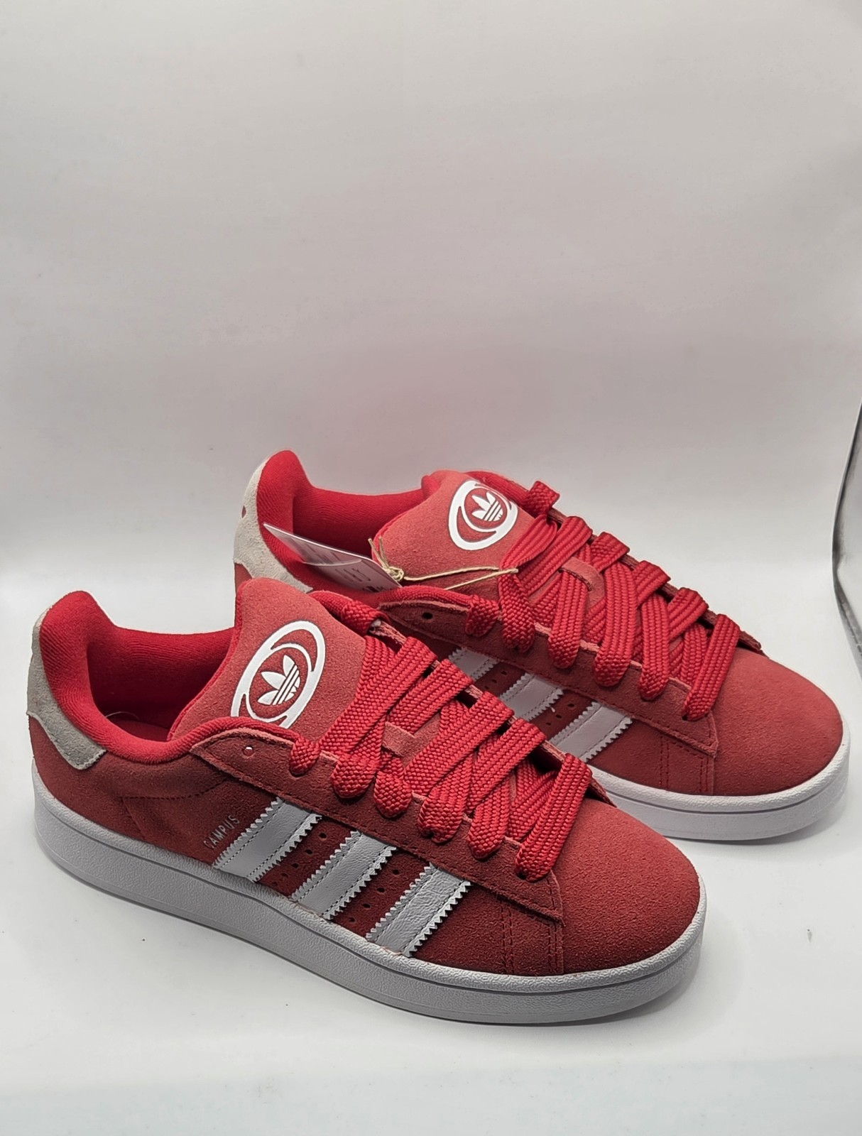 Adidas Campus 00 Red/white/cream Youthe Size 6.5 Womens Size 8