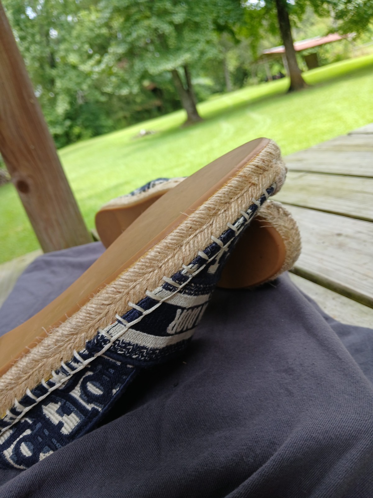 Christian Dior Womens Granville Espadrille Flats Plan De Paris EU 35.5 / US 5.5