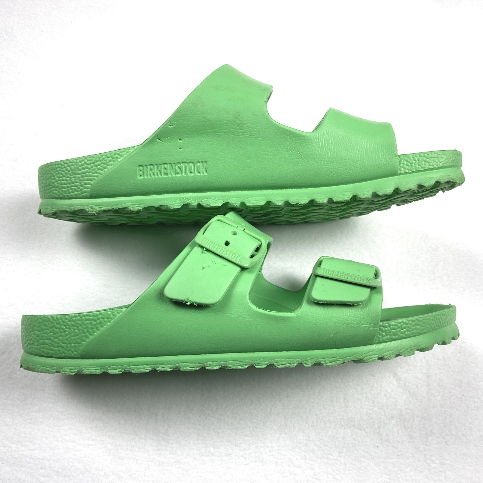 Birkenstock Arizona EVA Sandals Lime Green Waterproof Slides Size 6M & 8W