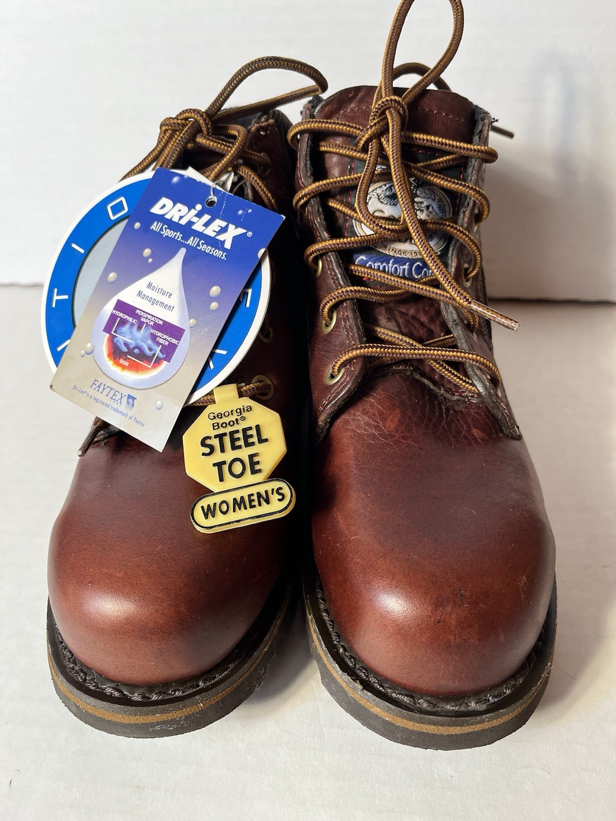 Georgia Boots Women Size 7W ASTM F 2413-05 Steel Toe King Toe Work Boots