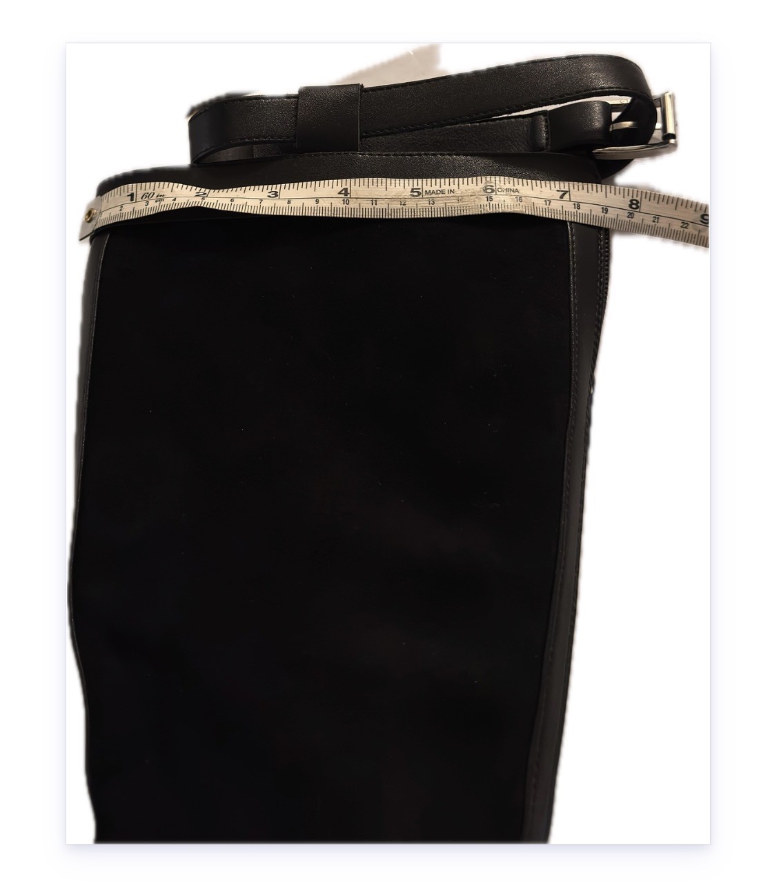 Black boots NORI Women’s Knee-High Boots leather and suede size 9,5