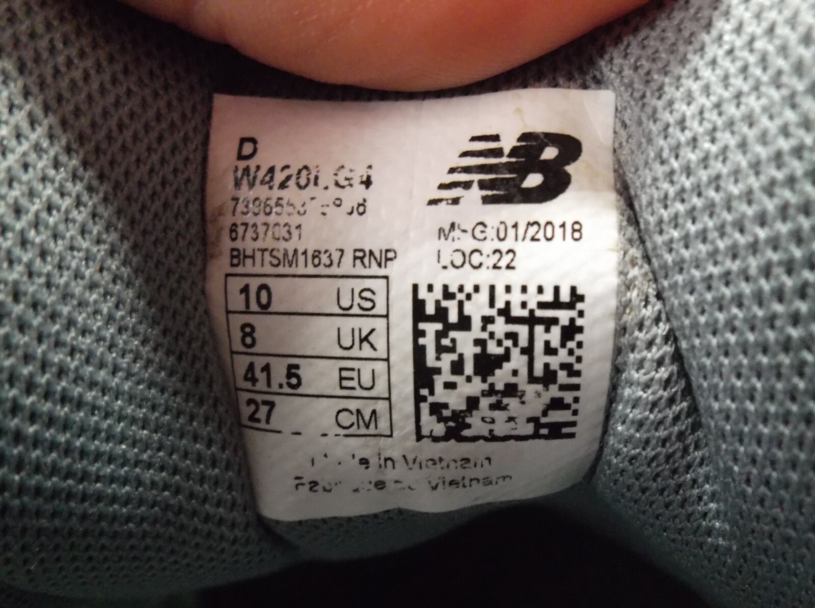New Balance 420v4 Comfort Ride Sneakers Womens Size 10 Gray Mint W420LG4