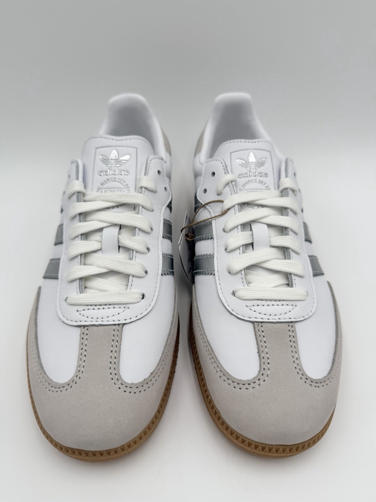 Adidas Women’s Samba OG Size 10 White Silver Beige Gum |JI2725|