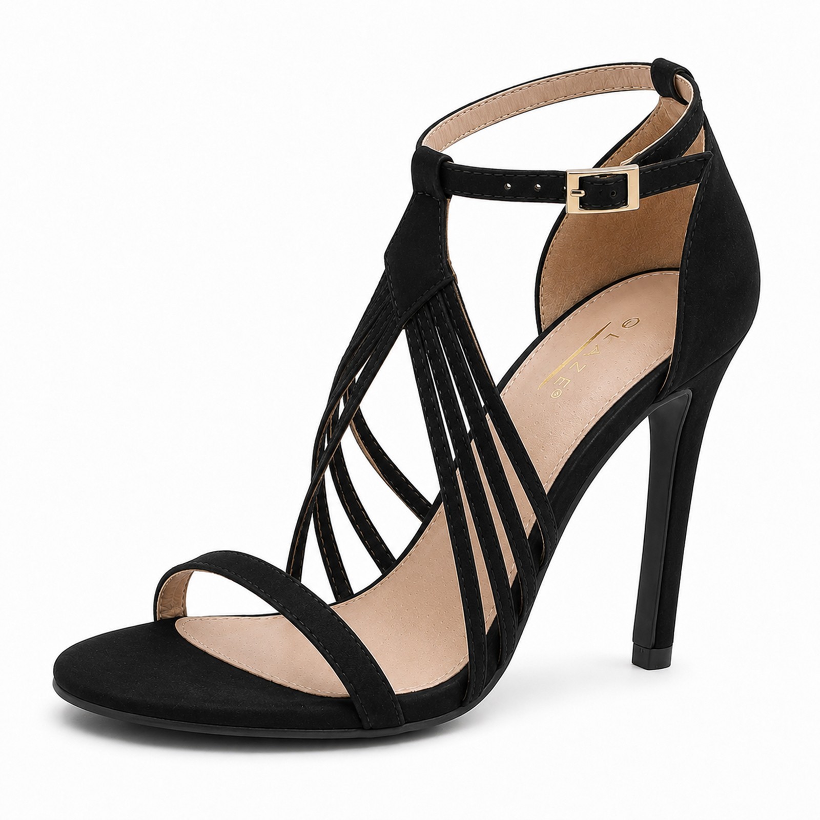 Glaze Women’s Strappy Stiletto 4 Inch Heeled Sandal