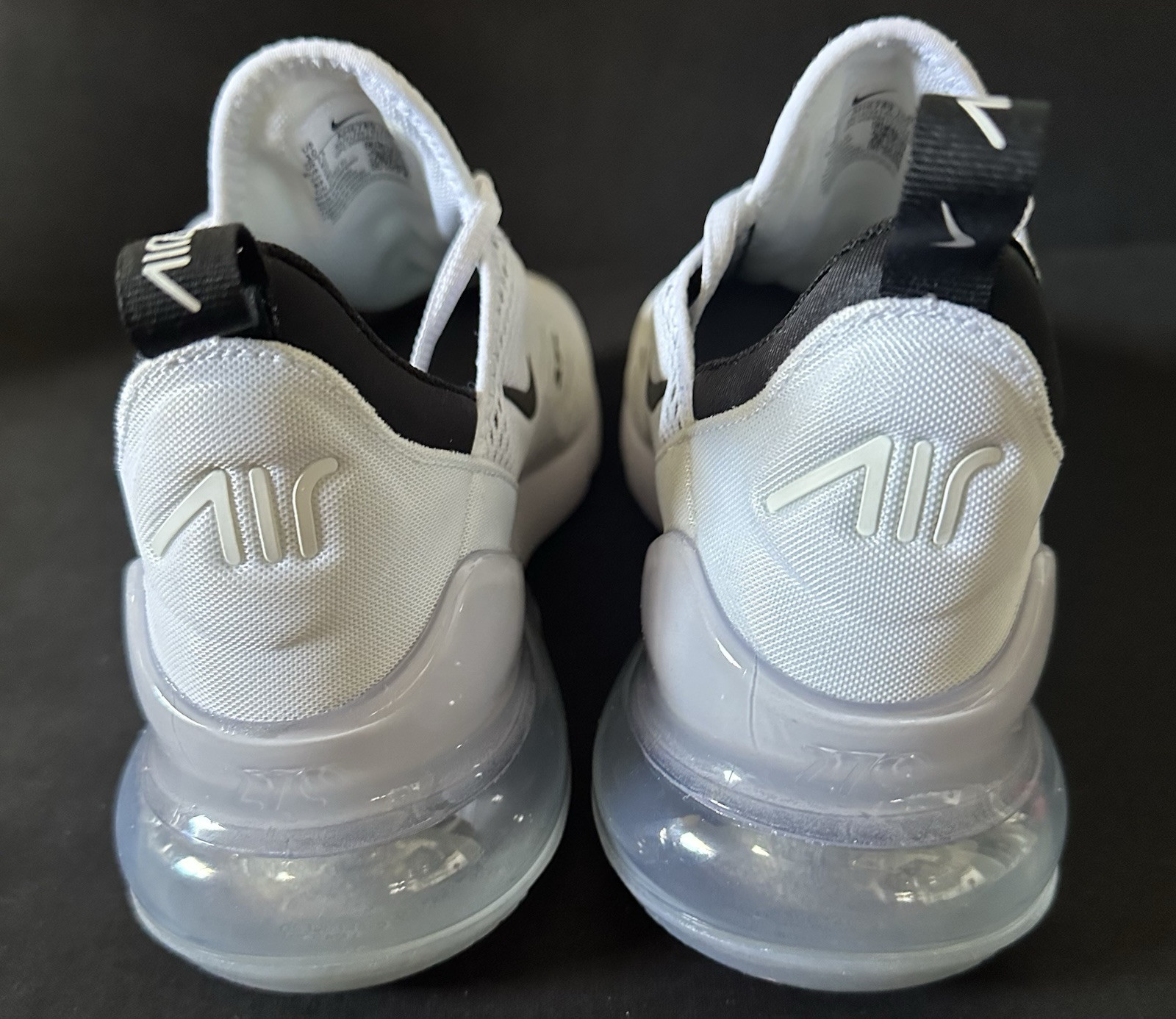 Nike Air Max 270 White Black Oreo Shoes Women Sz 5 Men 3.5 New Rare AH6789-100