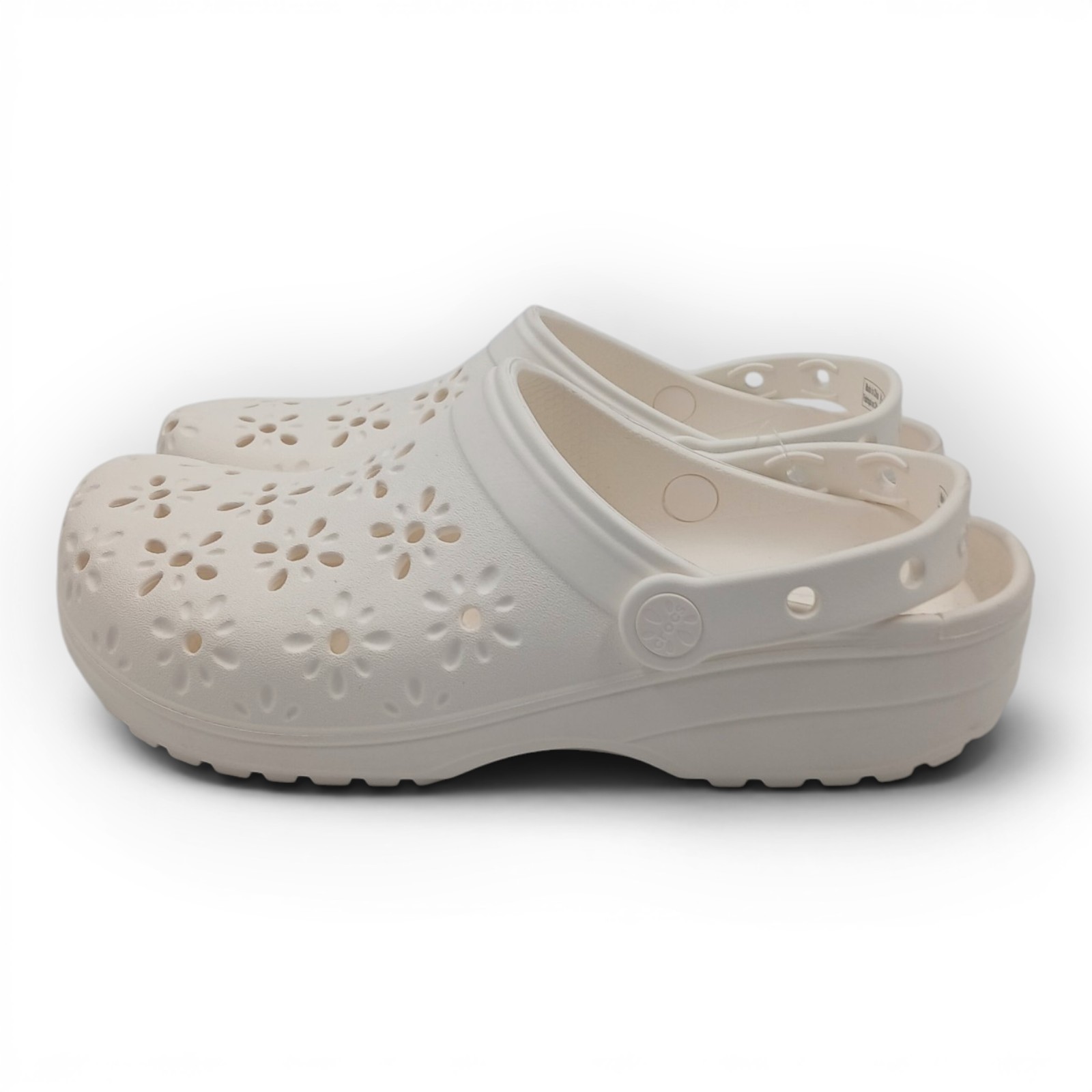 CROCS Women’s Classic Floral Cut-Out Clog Slipper Size 8 Men / 10 Women