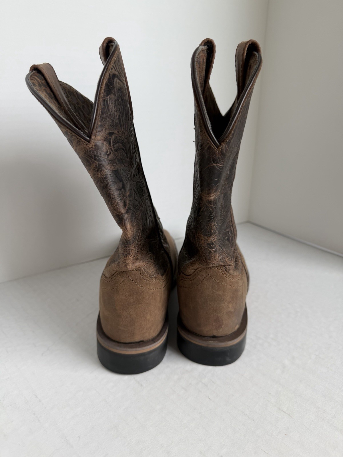Smoky Mountain Western Boots Womens Brandy Size 8 Embossed 6932 Beautiful Boot