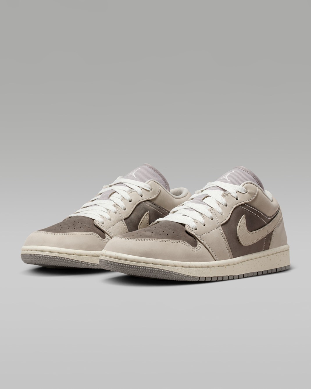 NIKE Women’s Air Jordan 1 Low SE IB7011-001 Enigma Stone Pale Ivory Hemp Oatmeal