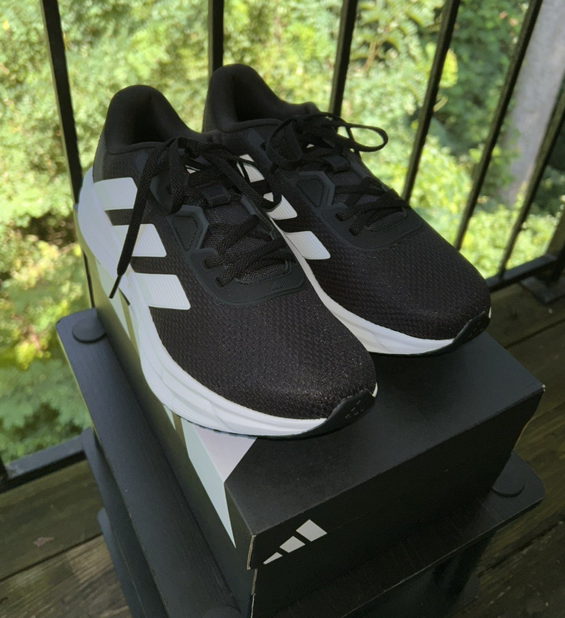 Adidas Galaxy 7 Running Shoes Women’s Size 8.5 Black White Sneakers NWT Box