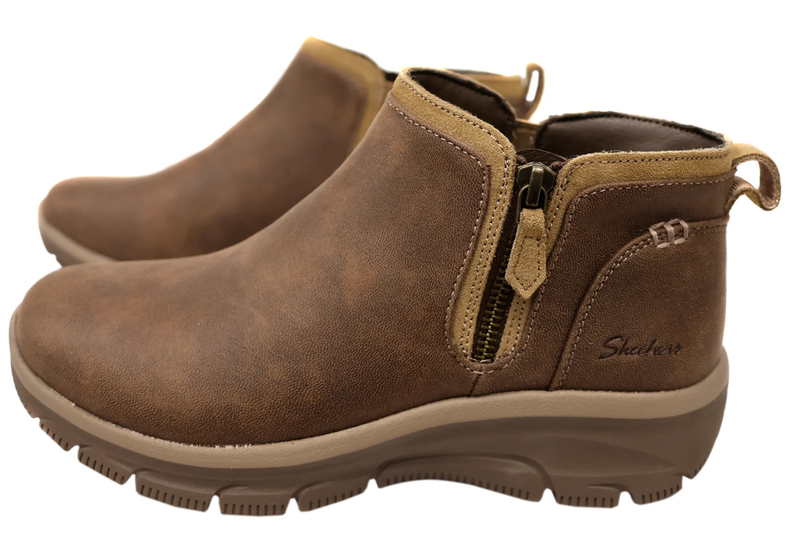 Skechers Womens Easy Going Fall View Comfortable Ankle Boots