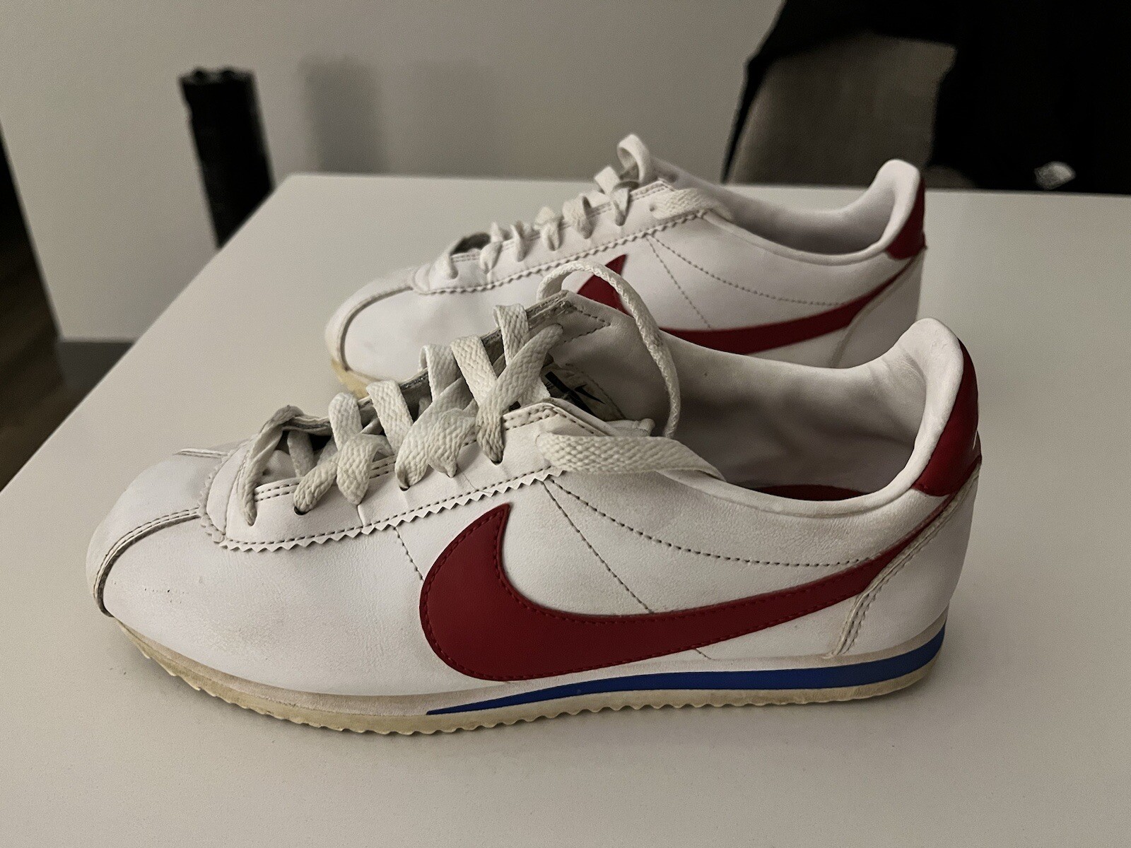Size 7 – Nike Classic Cortez White Red