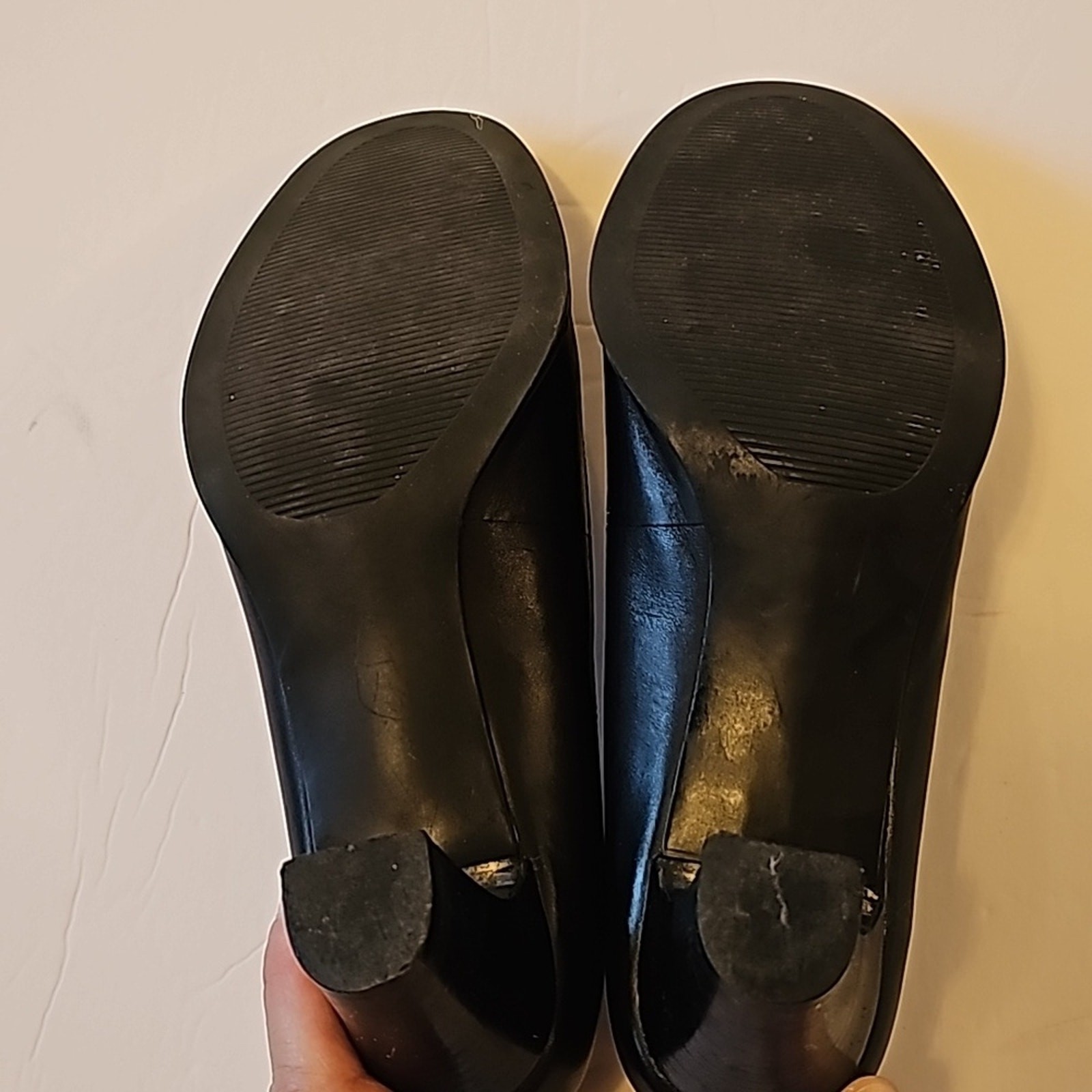 Vtg Connie Pennywise Oxford Heels Womens Sz 9 Black Academia Librarian VGC