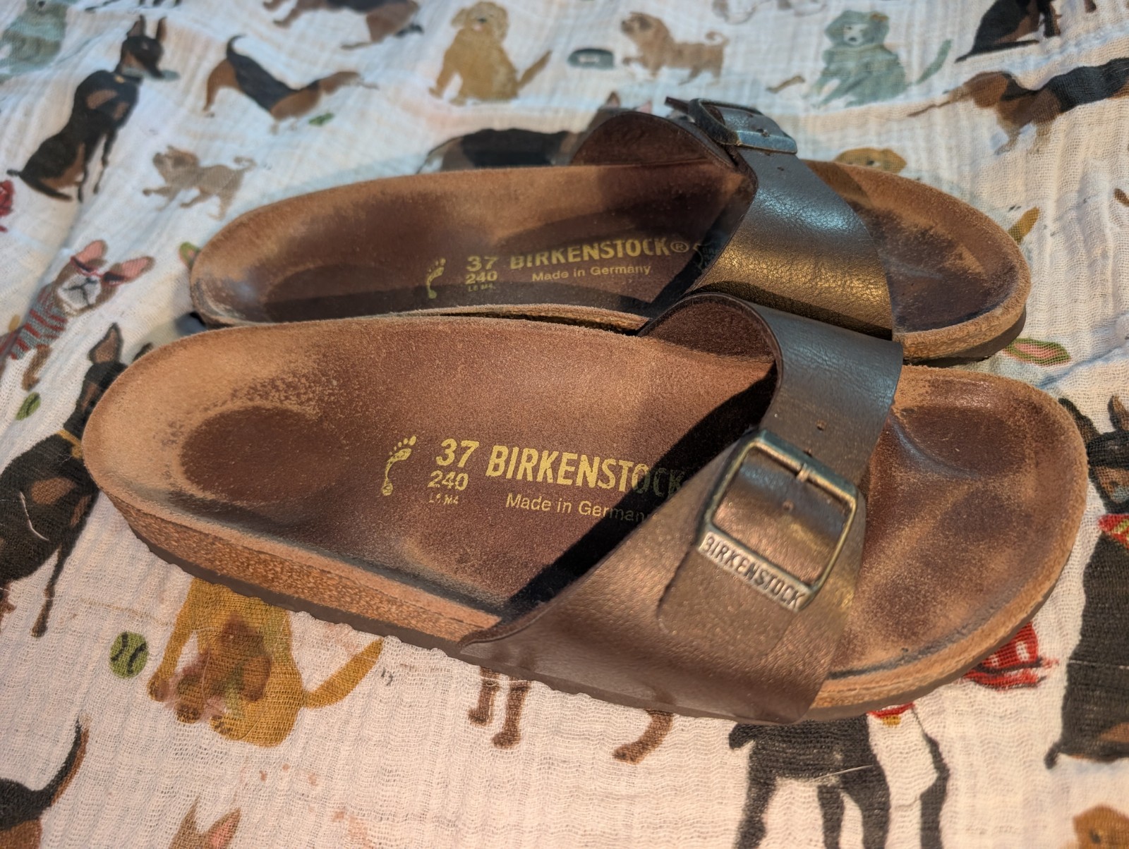 Birkenstock Madrid Slip On Sandals Womens Sz 6 37 Narrow Brown