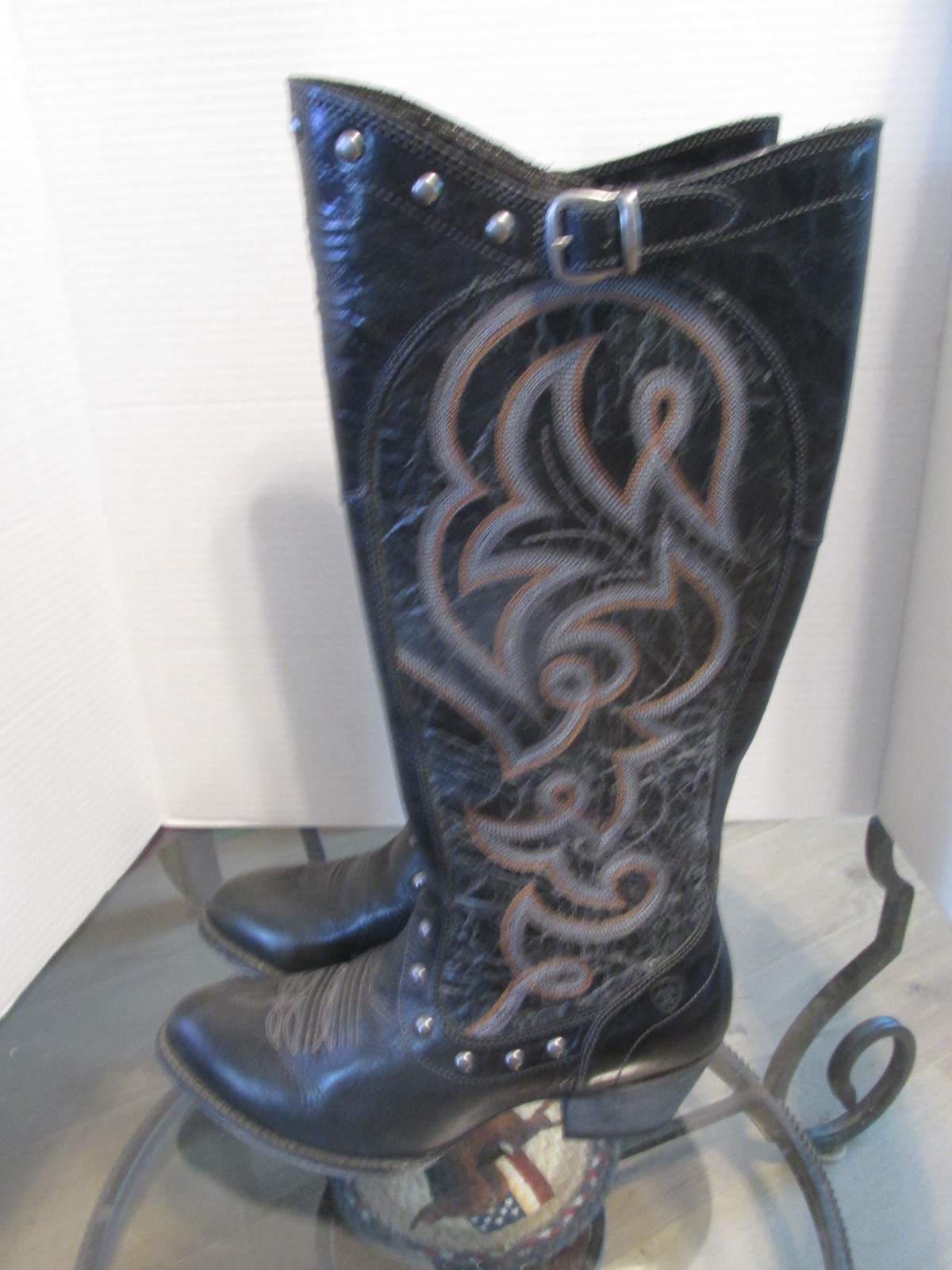 Womens Ariat «Wanderlust» Studded Knee High Boots – Size 9B