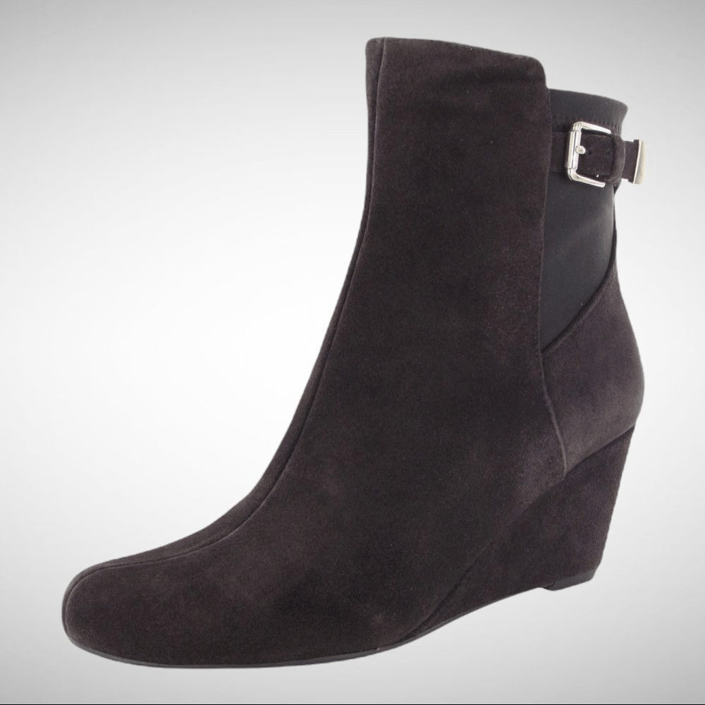 Isaac Mizrahi KAYLN Suede Wedge Bootie Size 8M