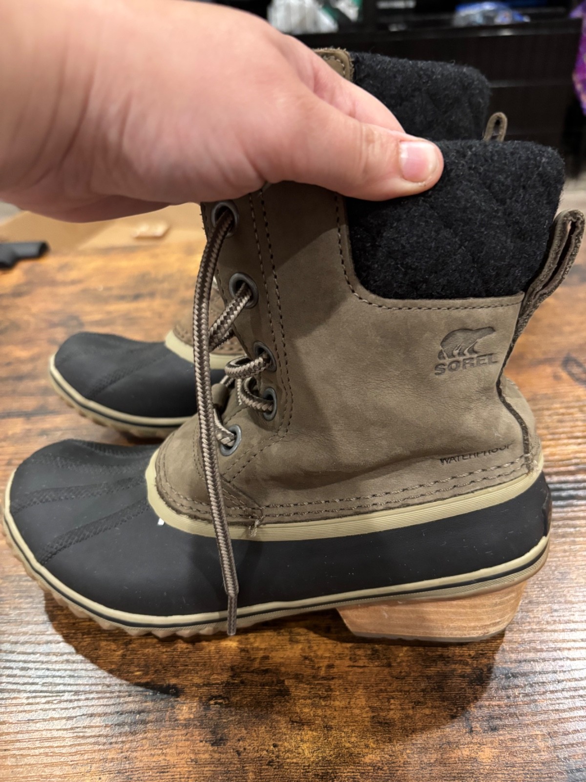 Sorel Slimpack II Lace Waterproof Winter Boots (Style #NL3058-245) in a Women’s