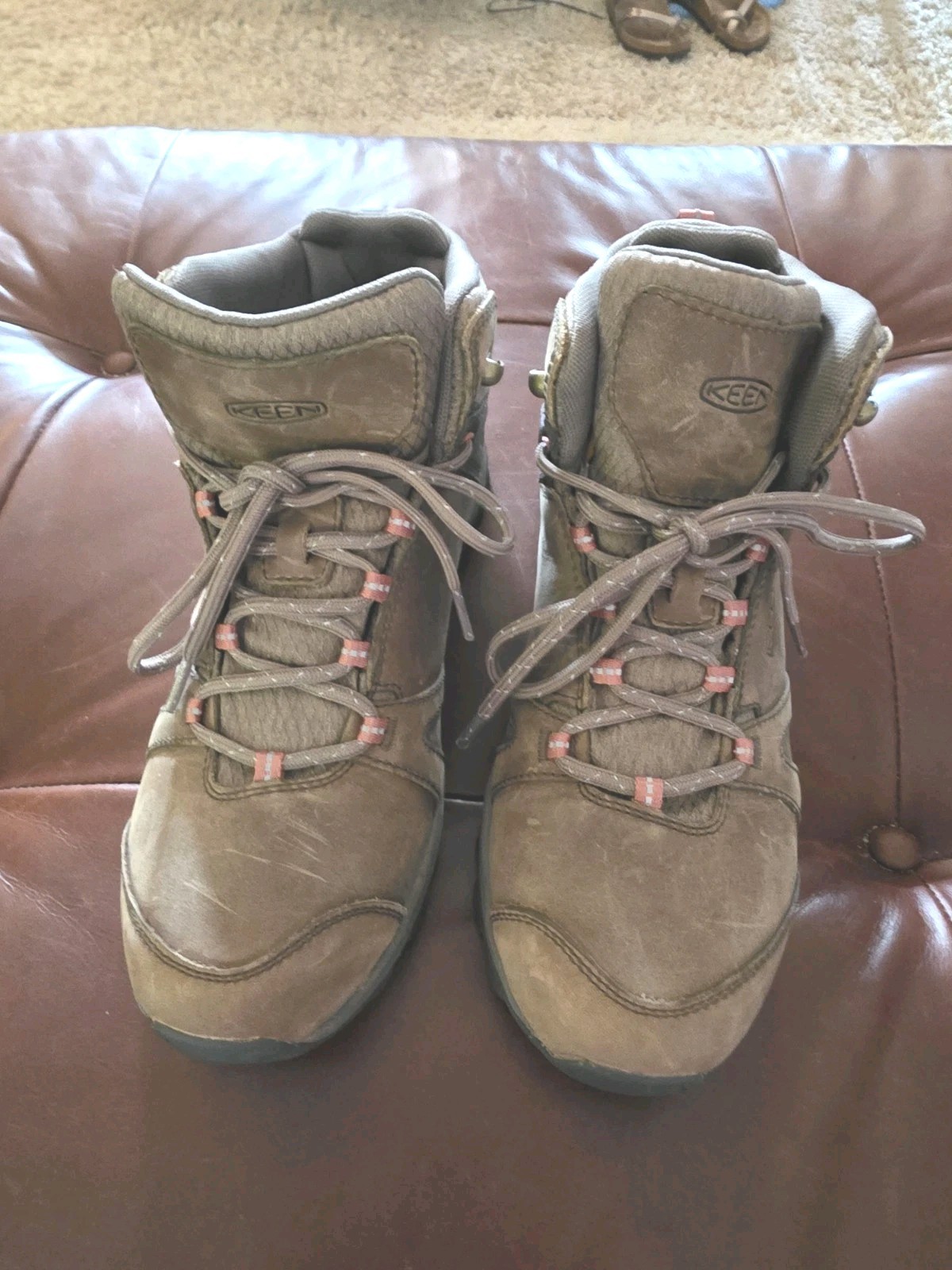 BRAND NEW-Keen Terradora II Leather Mid WP – Size 10 Women’s – Brindle/Redwood