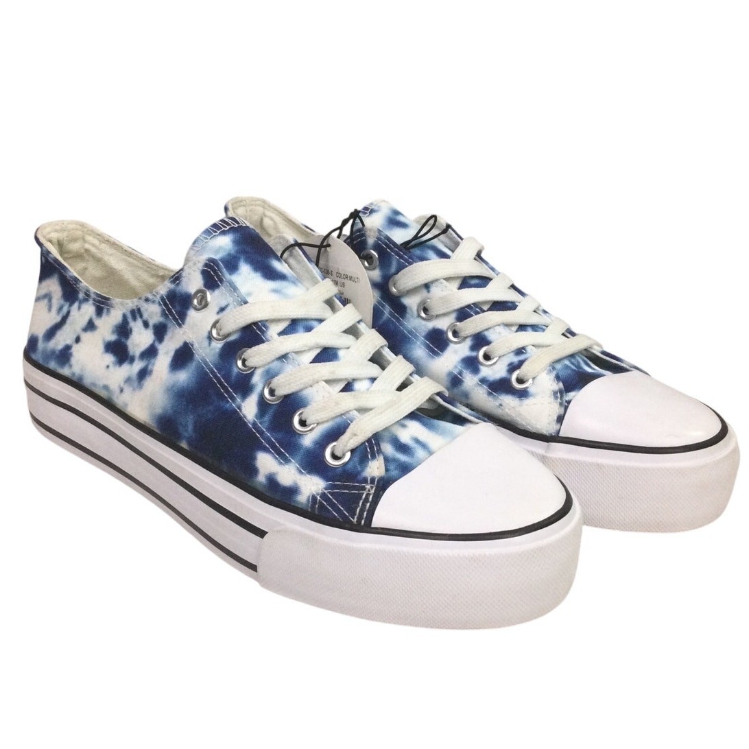 C &C California Indie Sleaze Y2K Streetwear Platform Tie Dye Lace Up Sneaker 11M