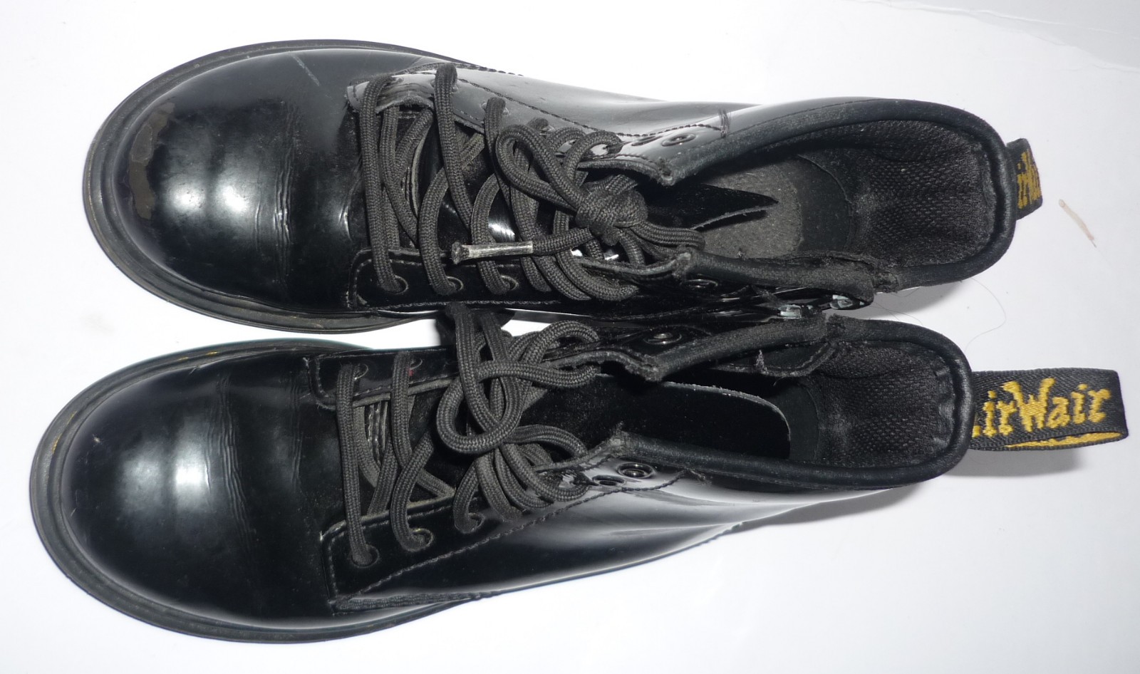 Dr. Martens 1460 J Junior Black Leather Lace Up Boots, Teens Size 2 US