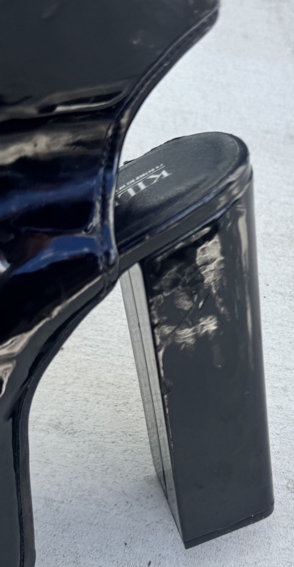 Killstar High gloss PVC Galactic Platform Heels Size 9