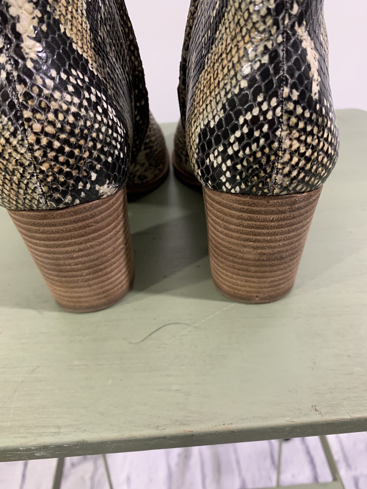 Madewell Boots Snakeskin Western 9.5