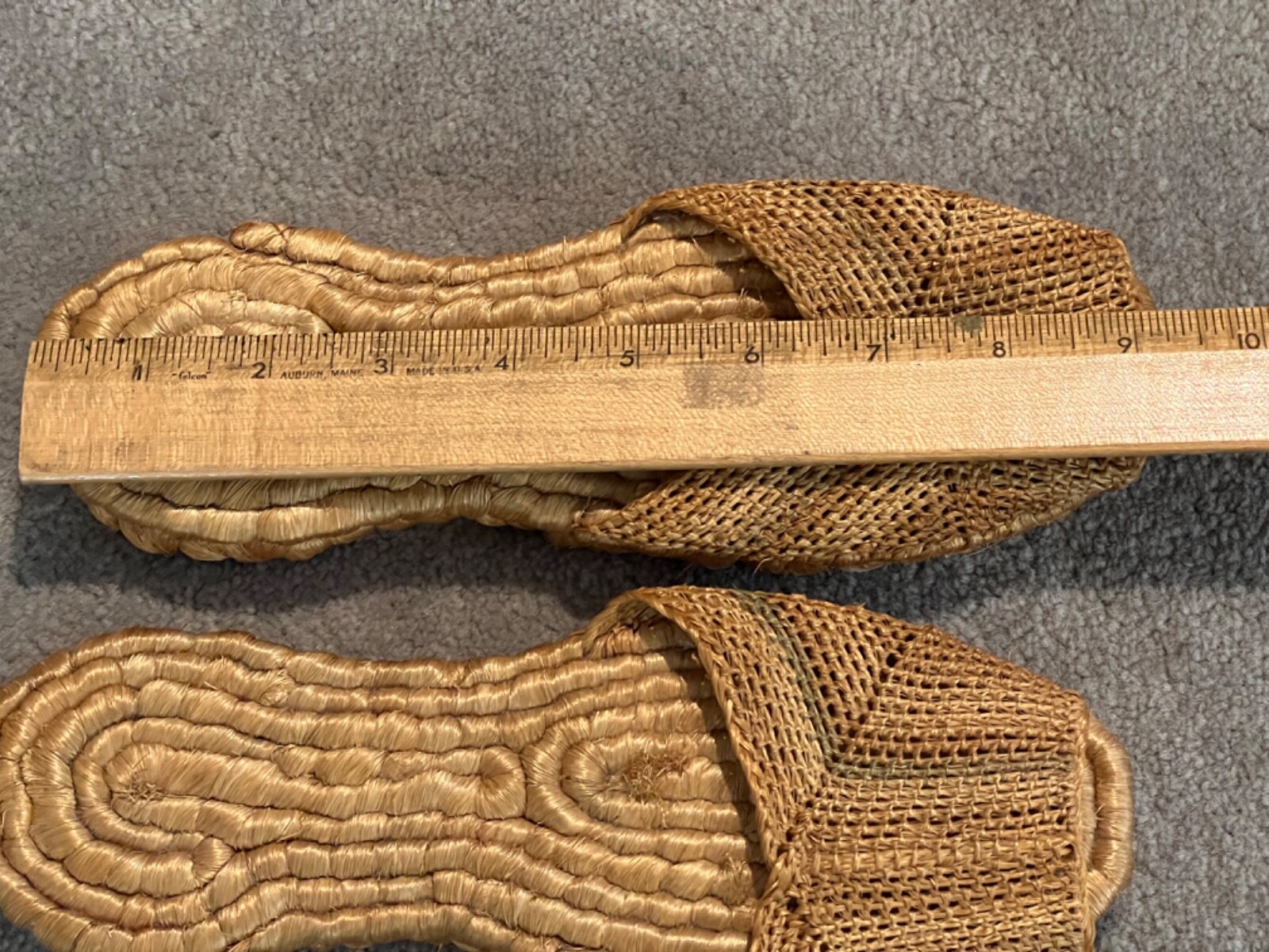 Vintage 1940’s Hand Woven Women’s Sandals from the Philippines