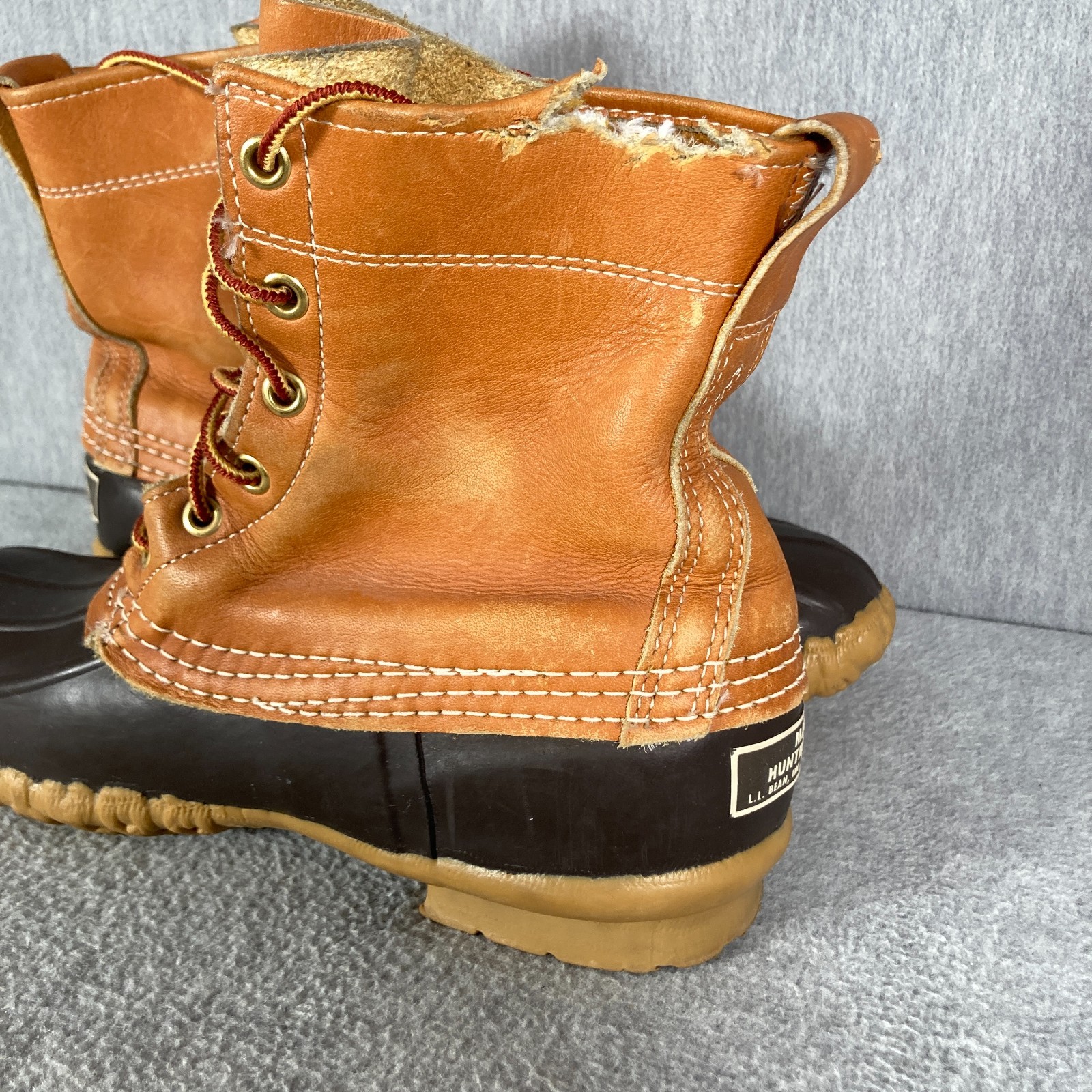 VTG LL BEAN Maine Hunting Shoe Boots Womens 6 N Tan Brown Bean Boots Waterproof