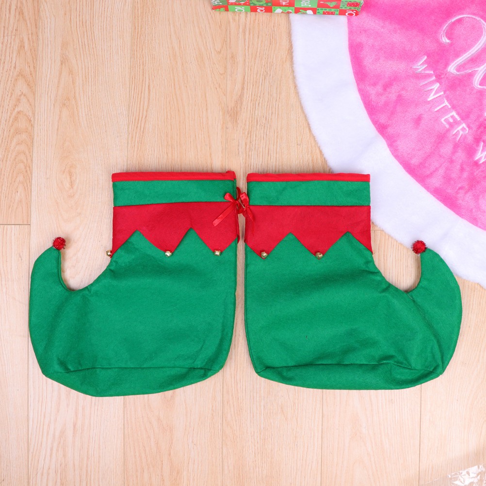 Elf Shoe Covers for Women Adult Shoes Fancy Dress Clown Accessories