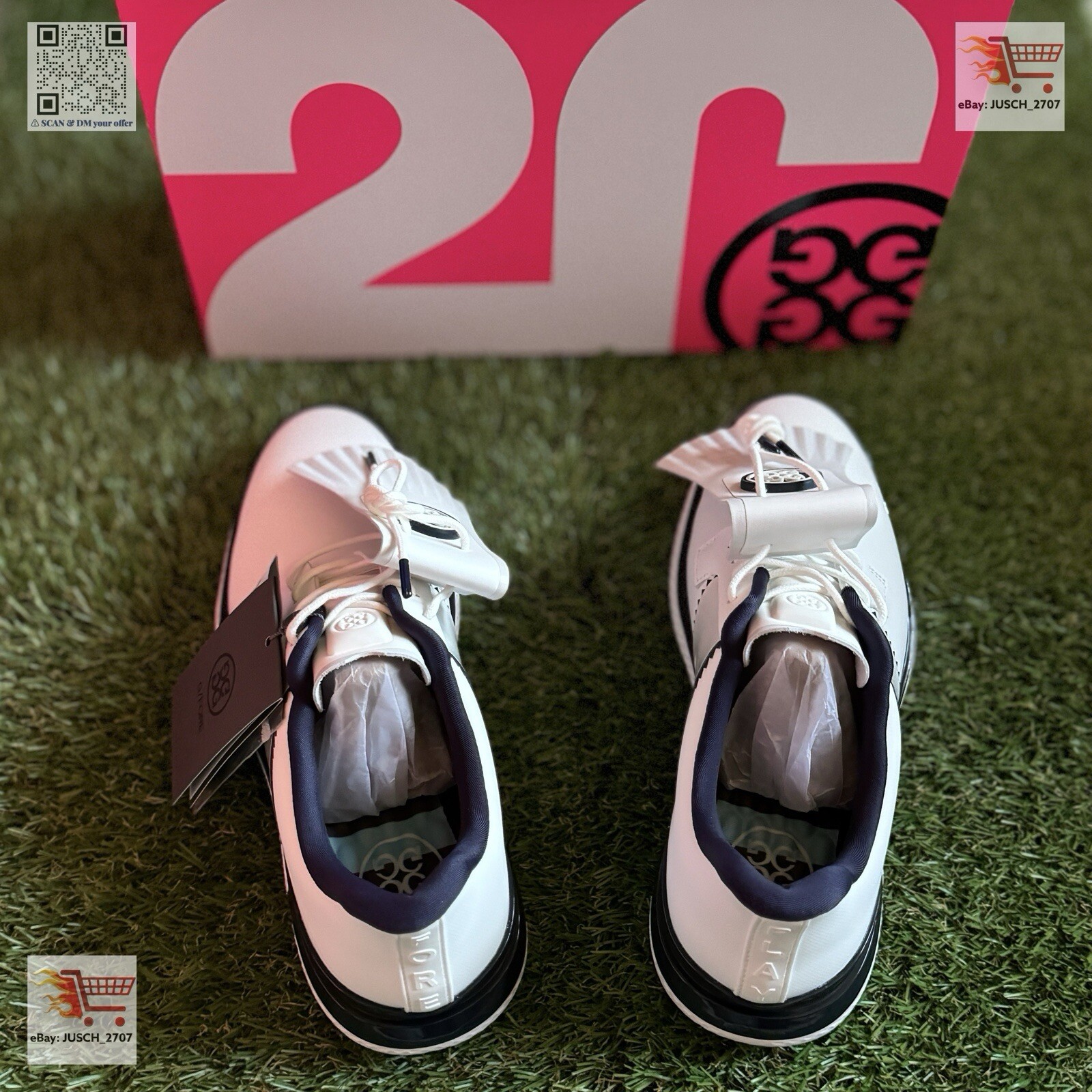 G/Fore Gfore G4 Gallivan2r Golf Shoes Sneaker⛳️ LADIES US 9.5 ⛳️ Blue Kiltie
