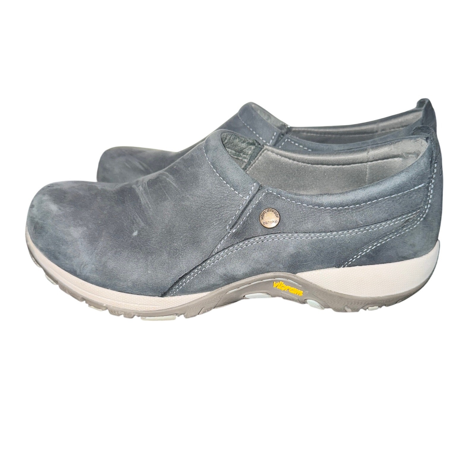 Dansko Patti Slip On Shoes Women’s Size 8.5 Black Leather Vibram Sole Comfort WP