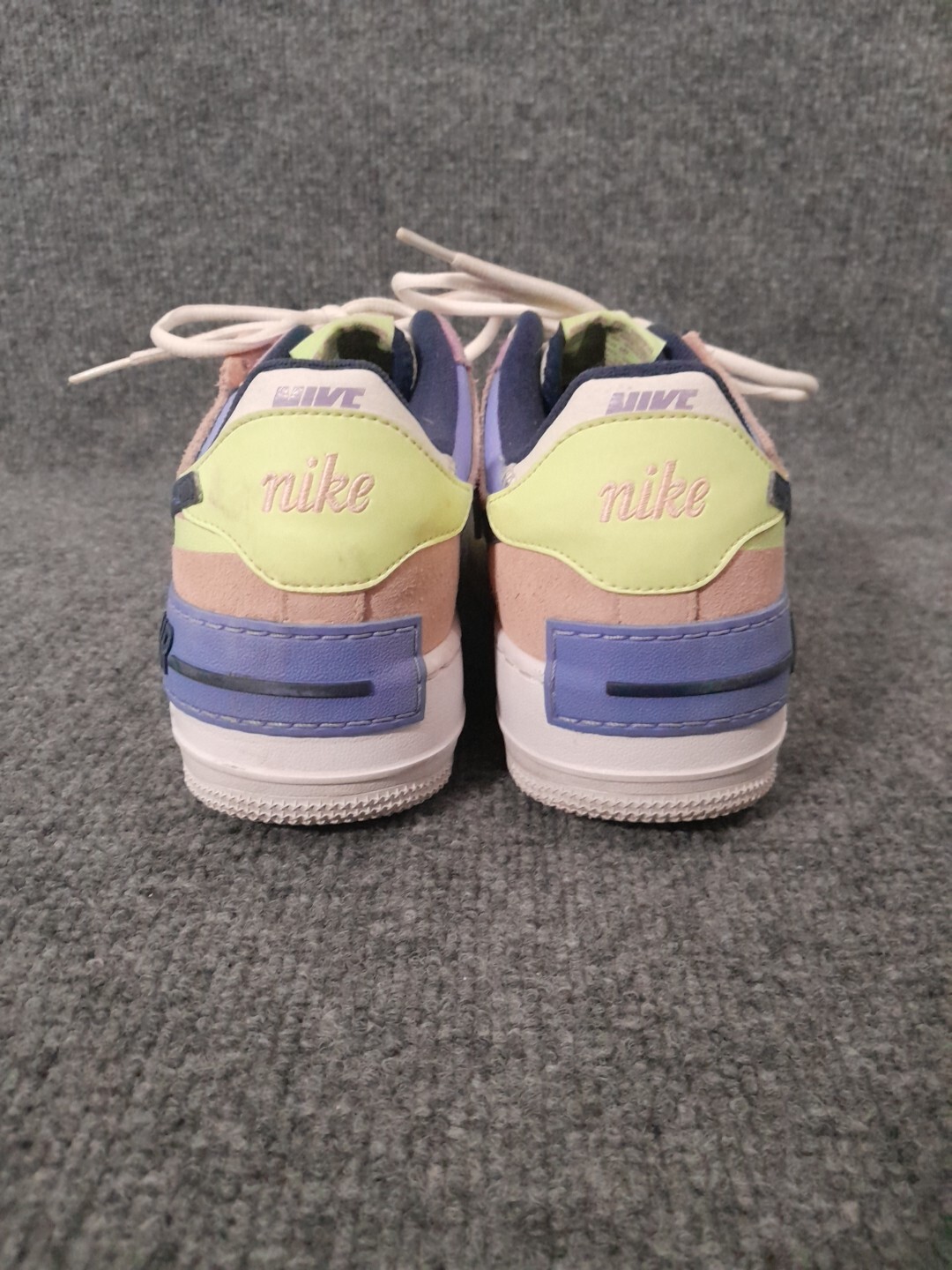 Nike Sneakers Womens 7 Air Force 1 Shadow Photon Dust Crimson Tint CU8591-001