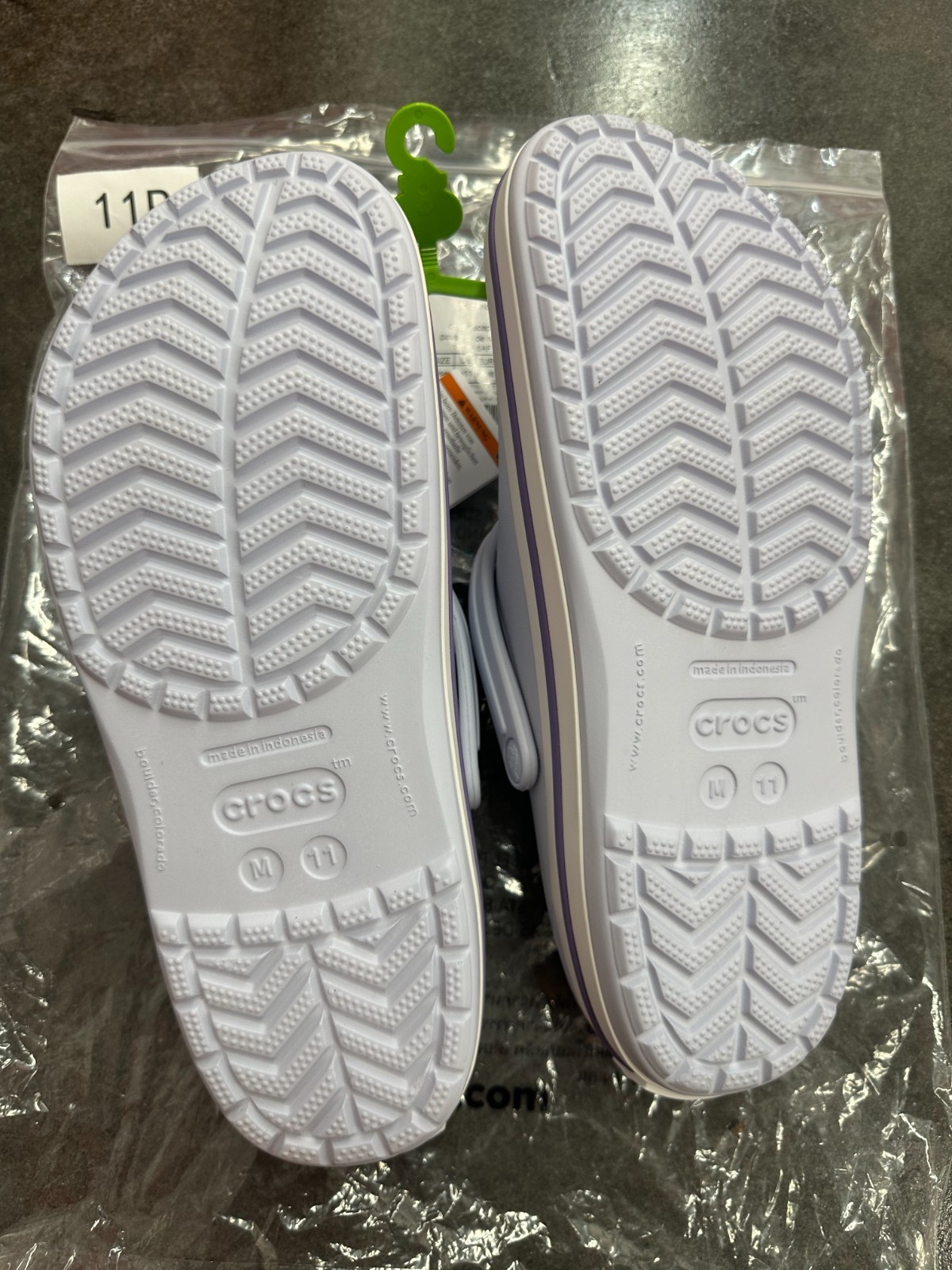 Crocs Bayaband Unisex Clogs M11 W13 Dreamscape Purple Sport Stripe Slip On