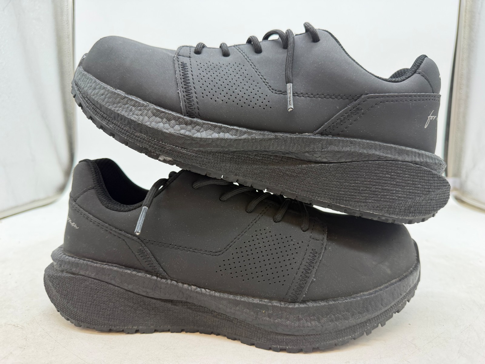 Xena Workwear Astra Athletic Work Sneakers Women’s Black Leather Comp Toe – 9